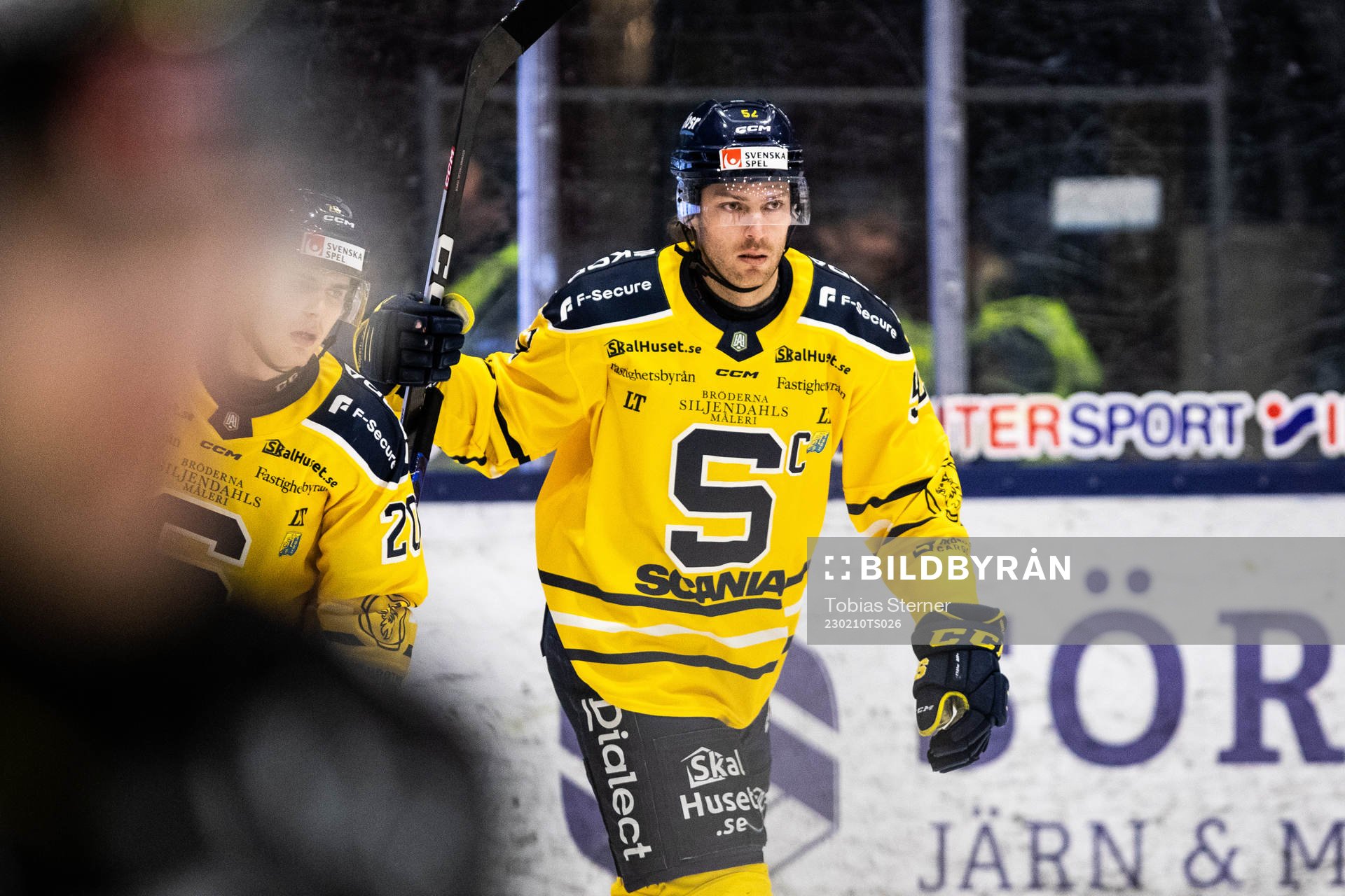 Södertäljes Christopher Liljewall jublar