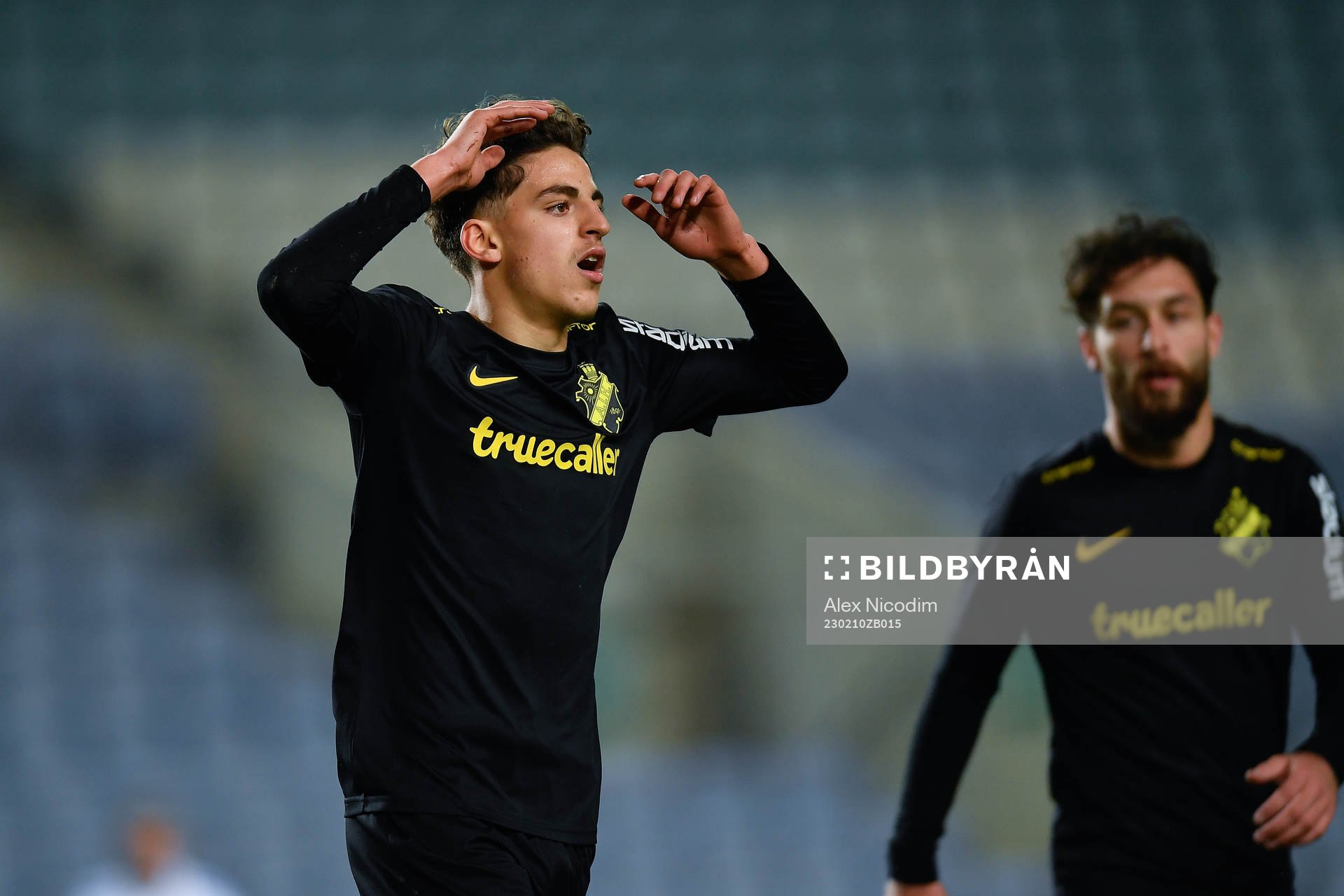 Taha Ayari of AIK reacts