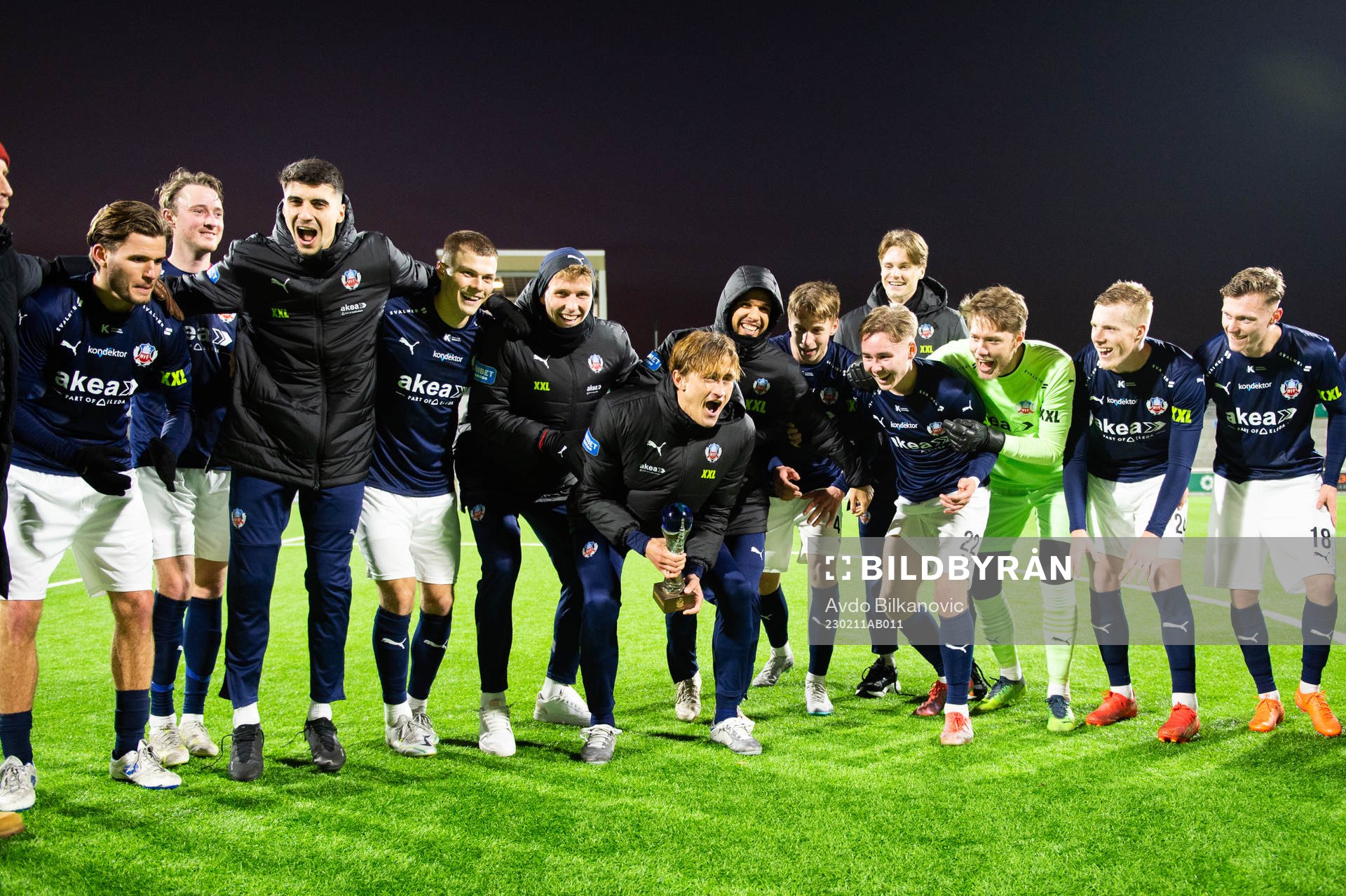 Helsingborgs spelare jublar