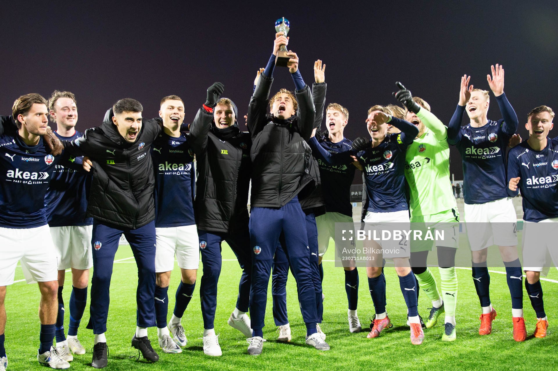 Helsingborgs spelare jublar