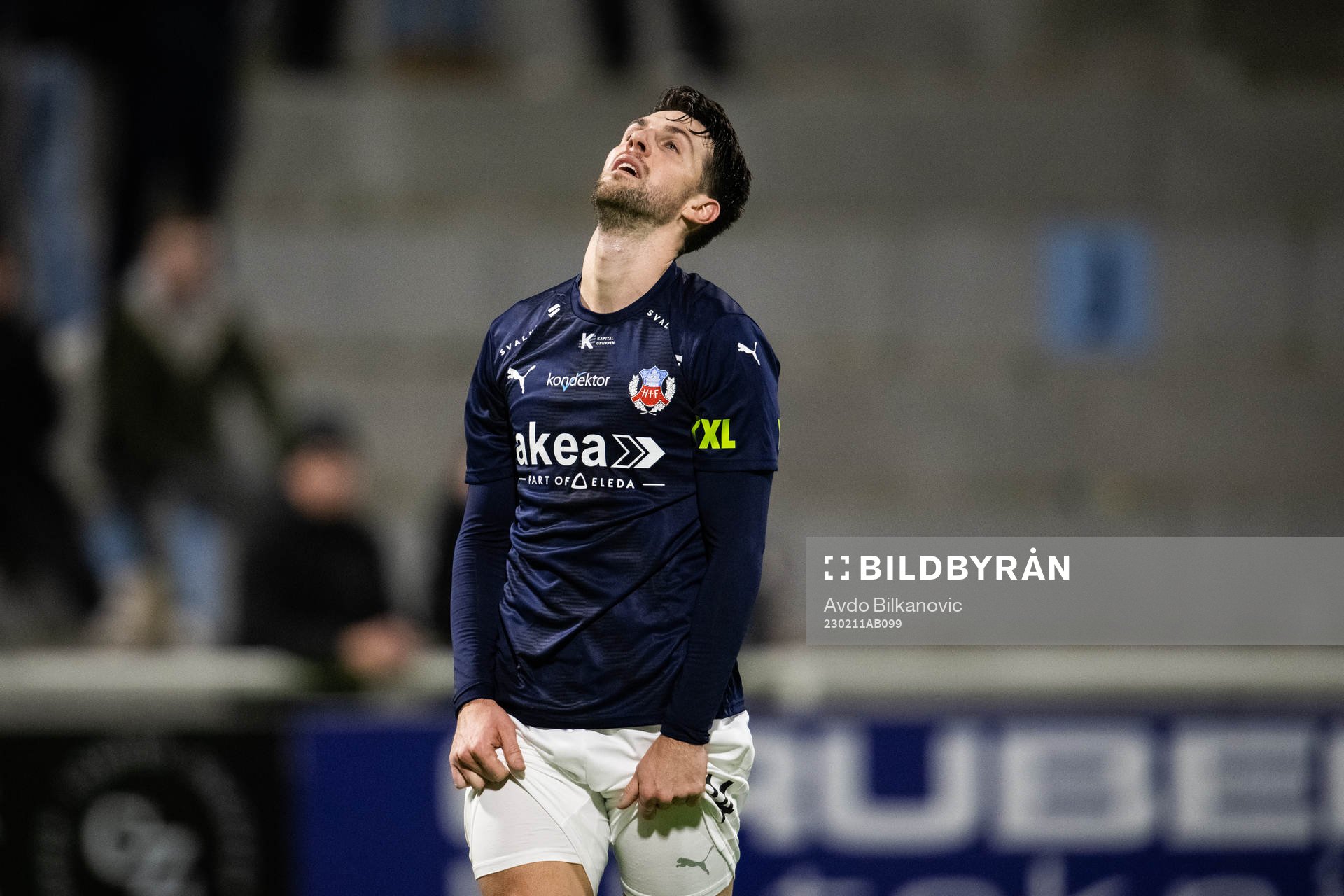 Helsingborgs Oliver Stojanović Fredin reagerar