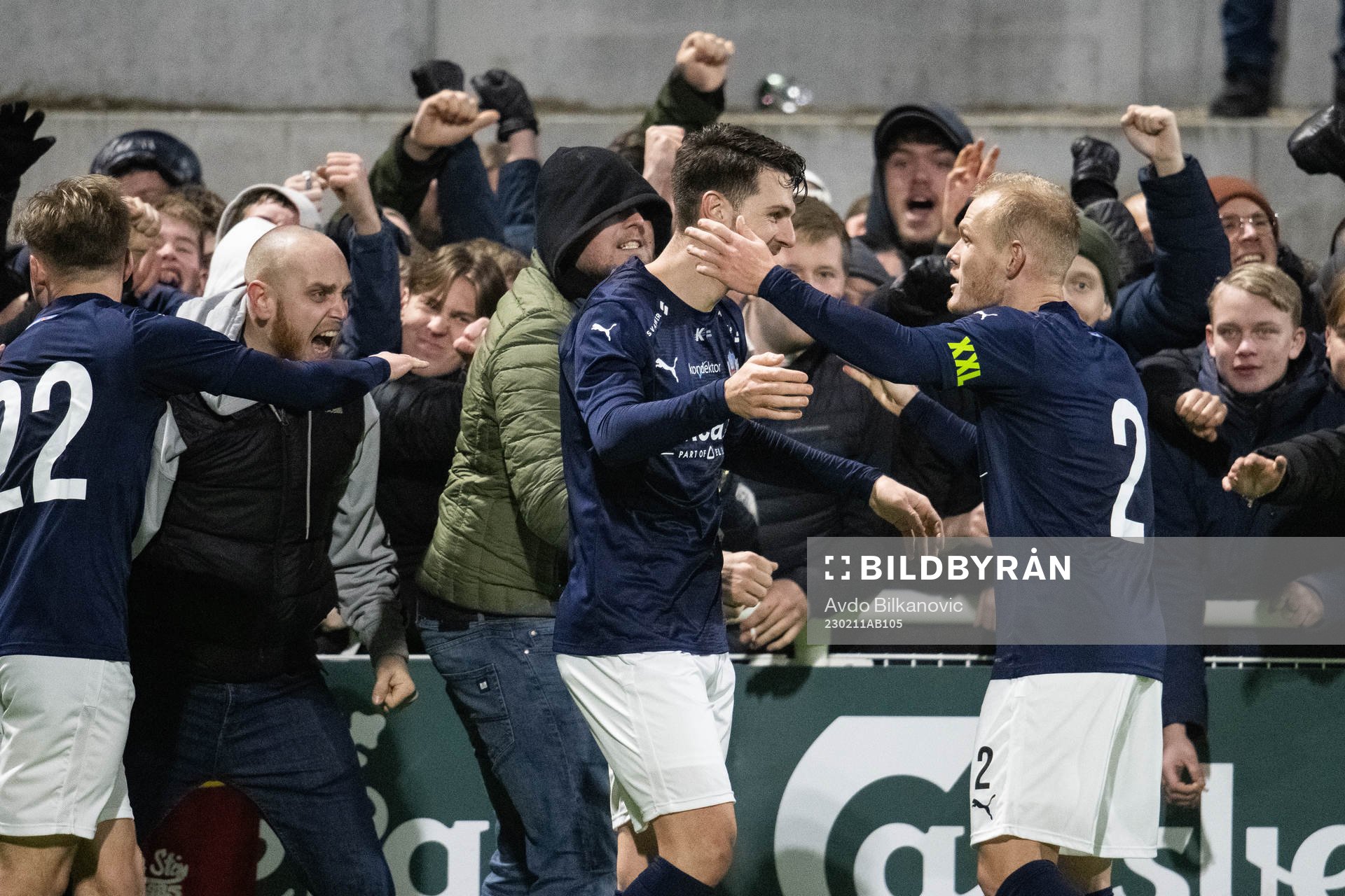 Helsingborgs Oliver Stojanović Fredin och Philip Rejnhold