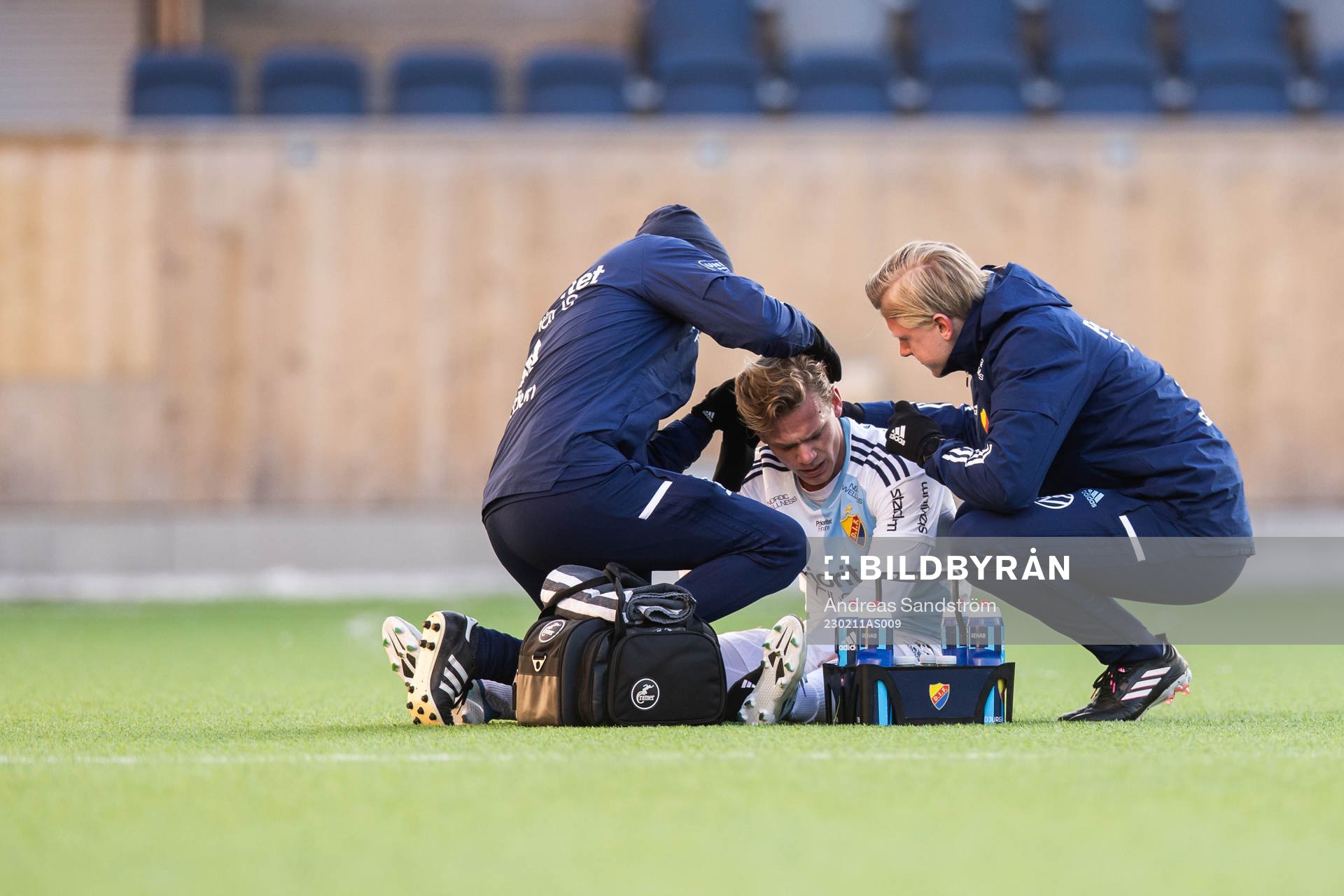 Djurgårdens Hampus Finndell får vård