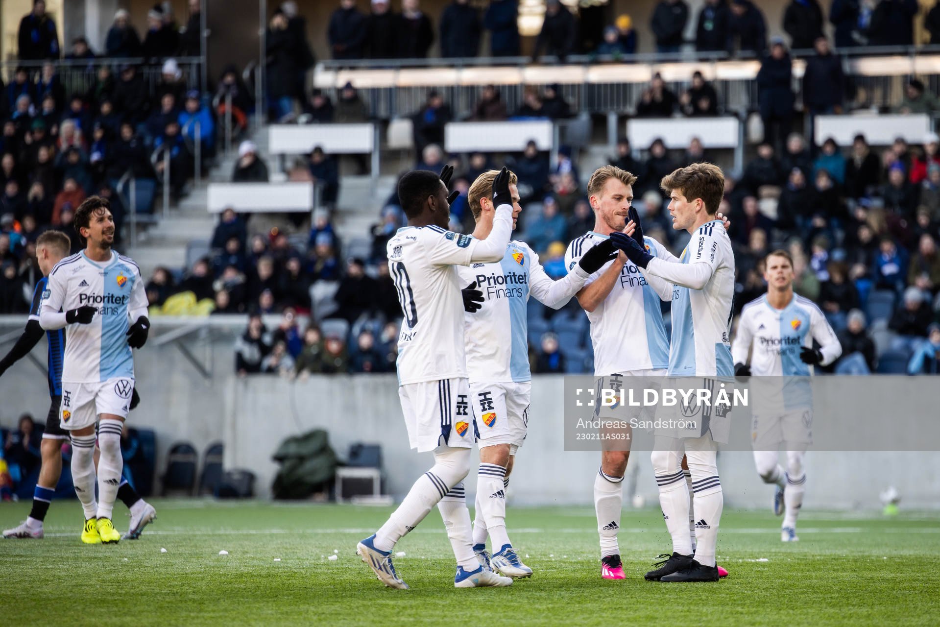 Djurgårdens Oliver Berg jublar