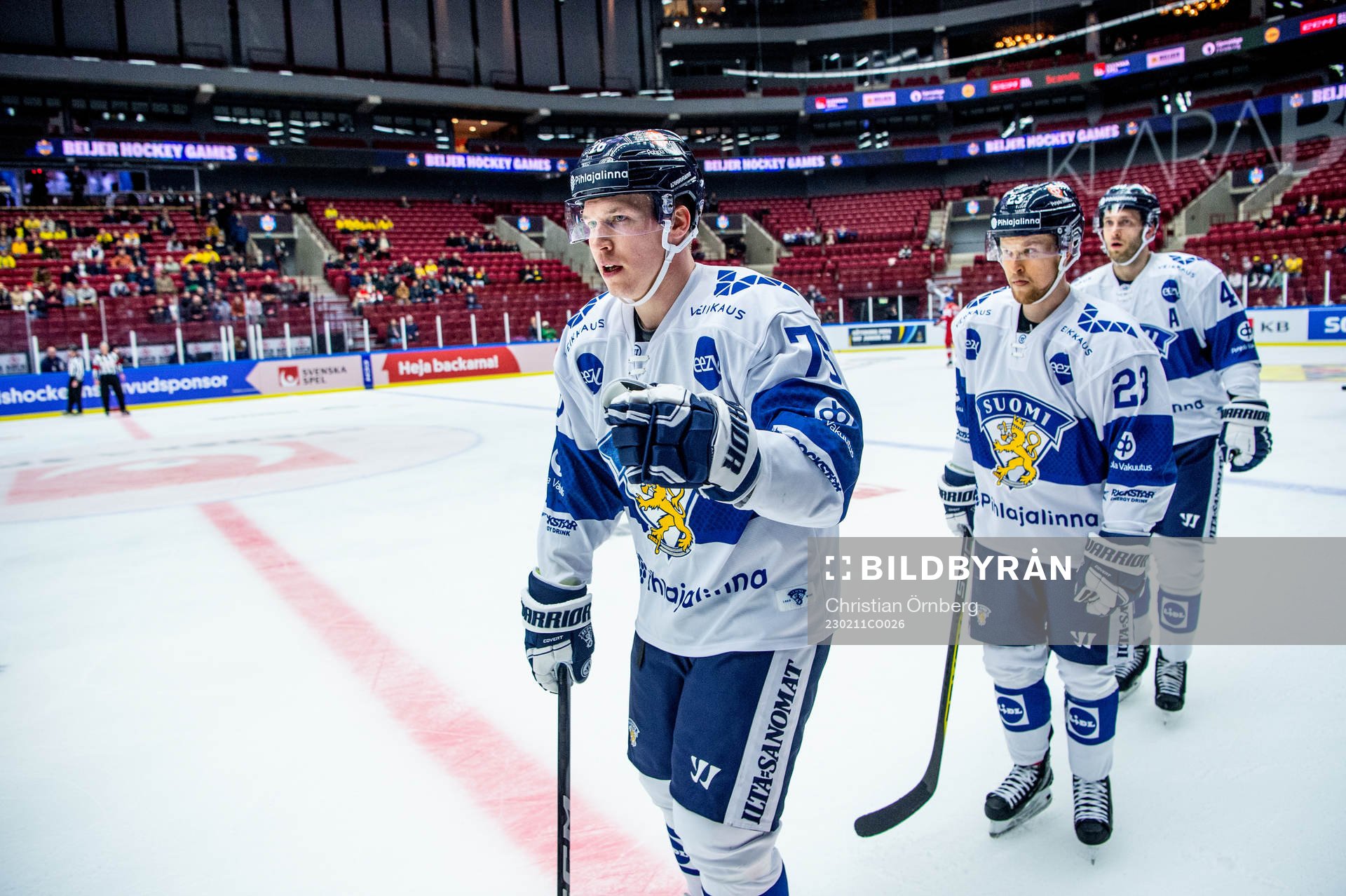 The players of Finland celebrates
