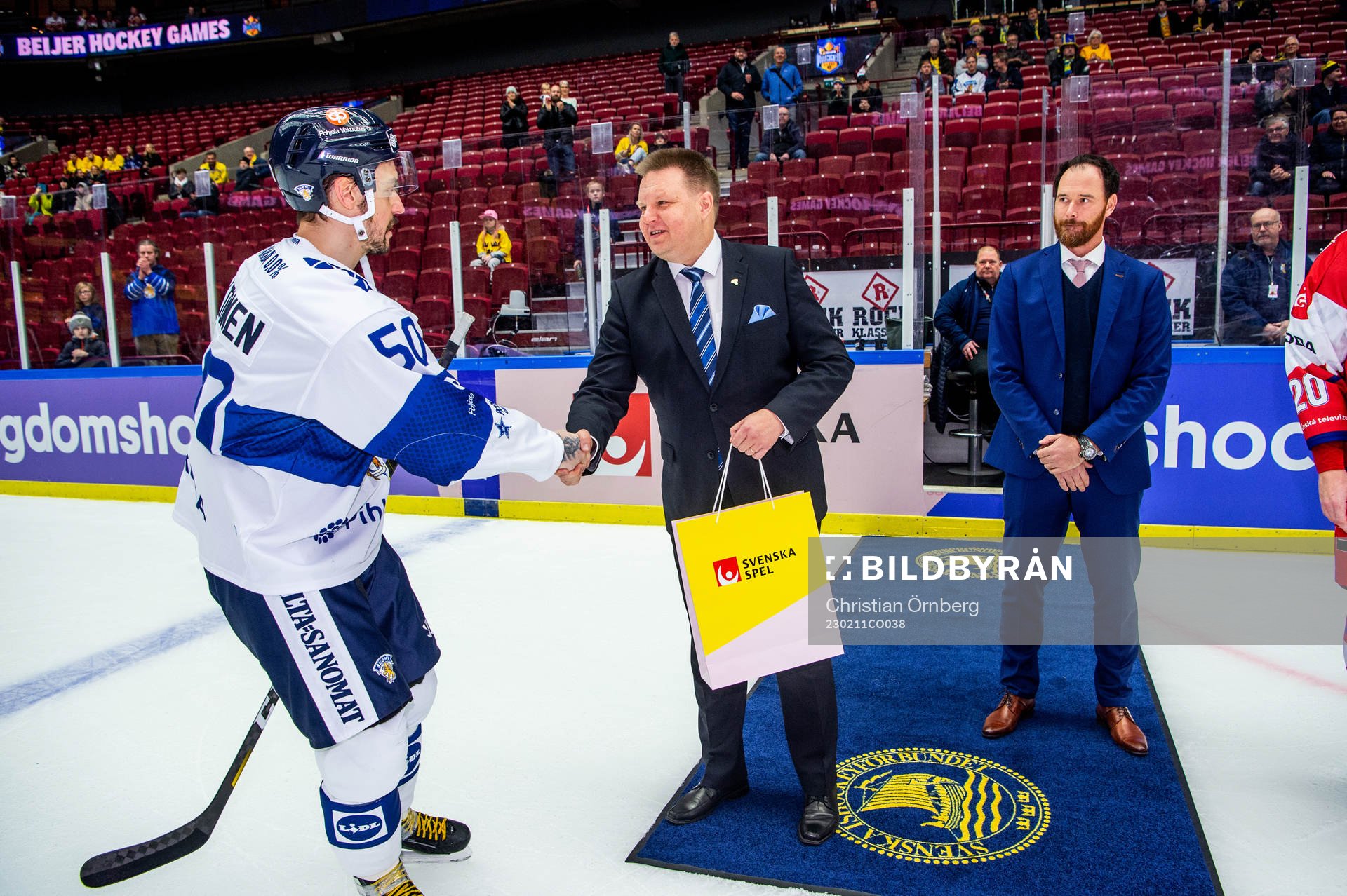 Juhamatti Aaltonen of Finland awarded player of the game