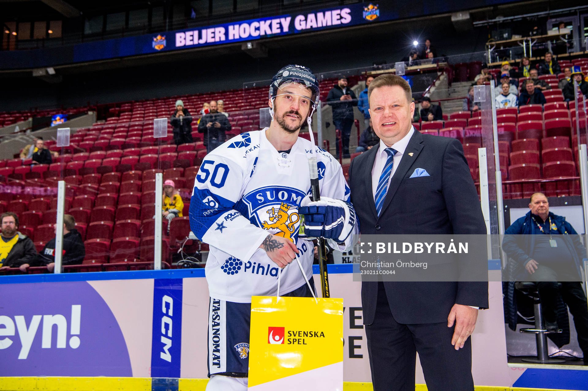 Juhamatti Aaltonen of Finland awarded player of the game