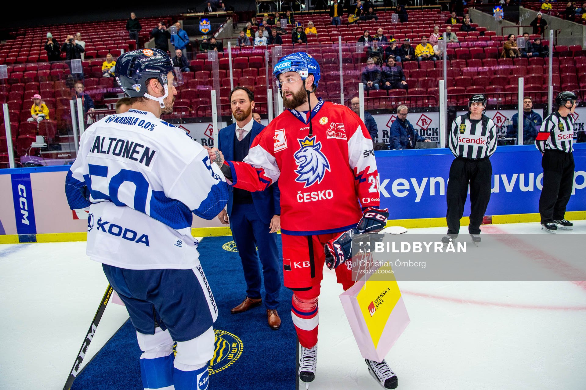 Juhamatti Aaltonen of Finland awarded player of the game