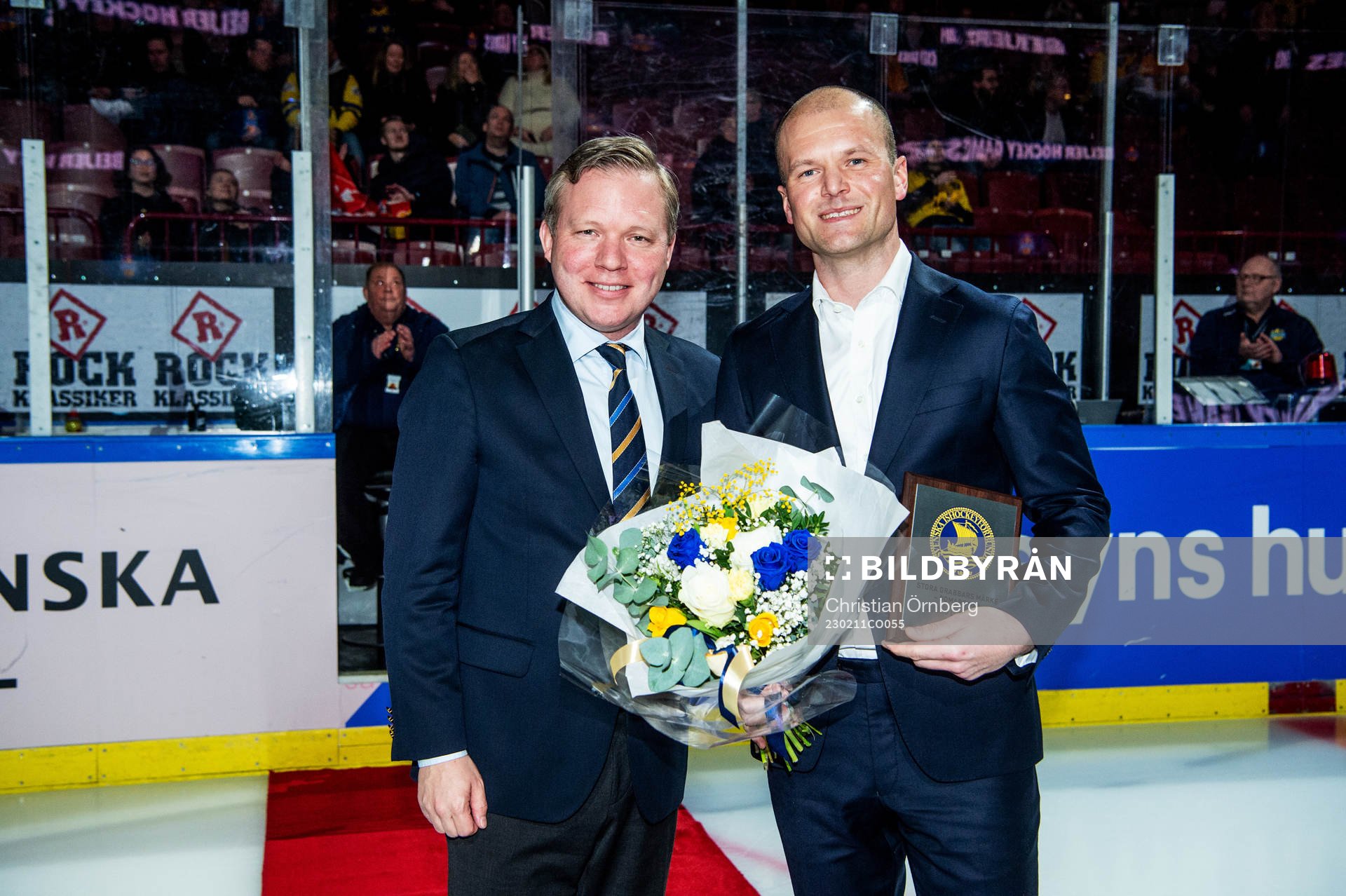 Anders Larsson, President Svenska ishockeyförbundet hand