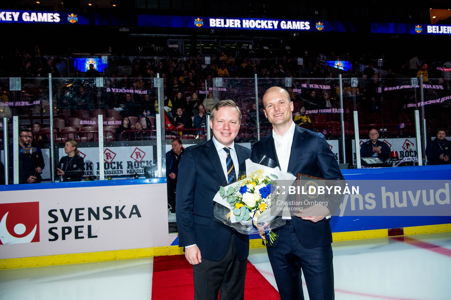 Anders Larsson, President Svenska ishockeyförbundet hand