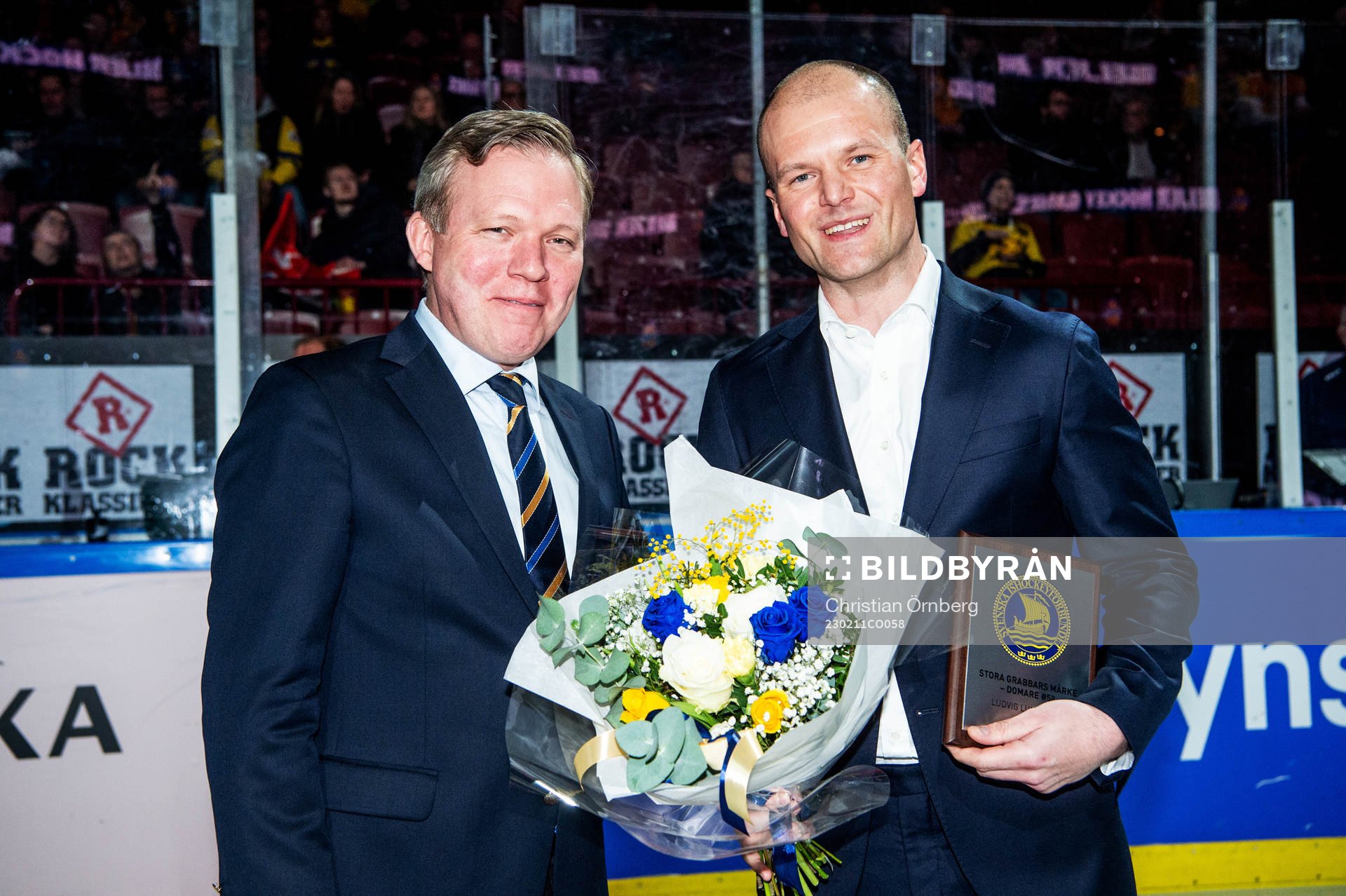 Anders Larsson, President Svenska ishockeyförbundet hand