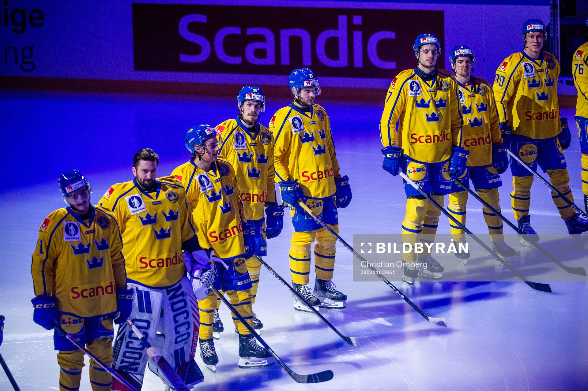 Swedish team line up