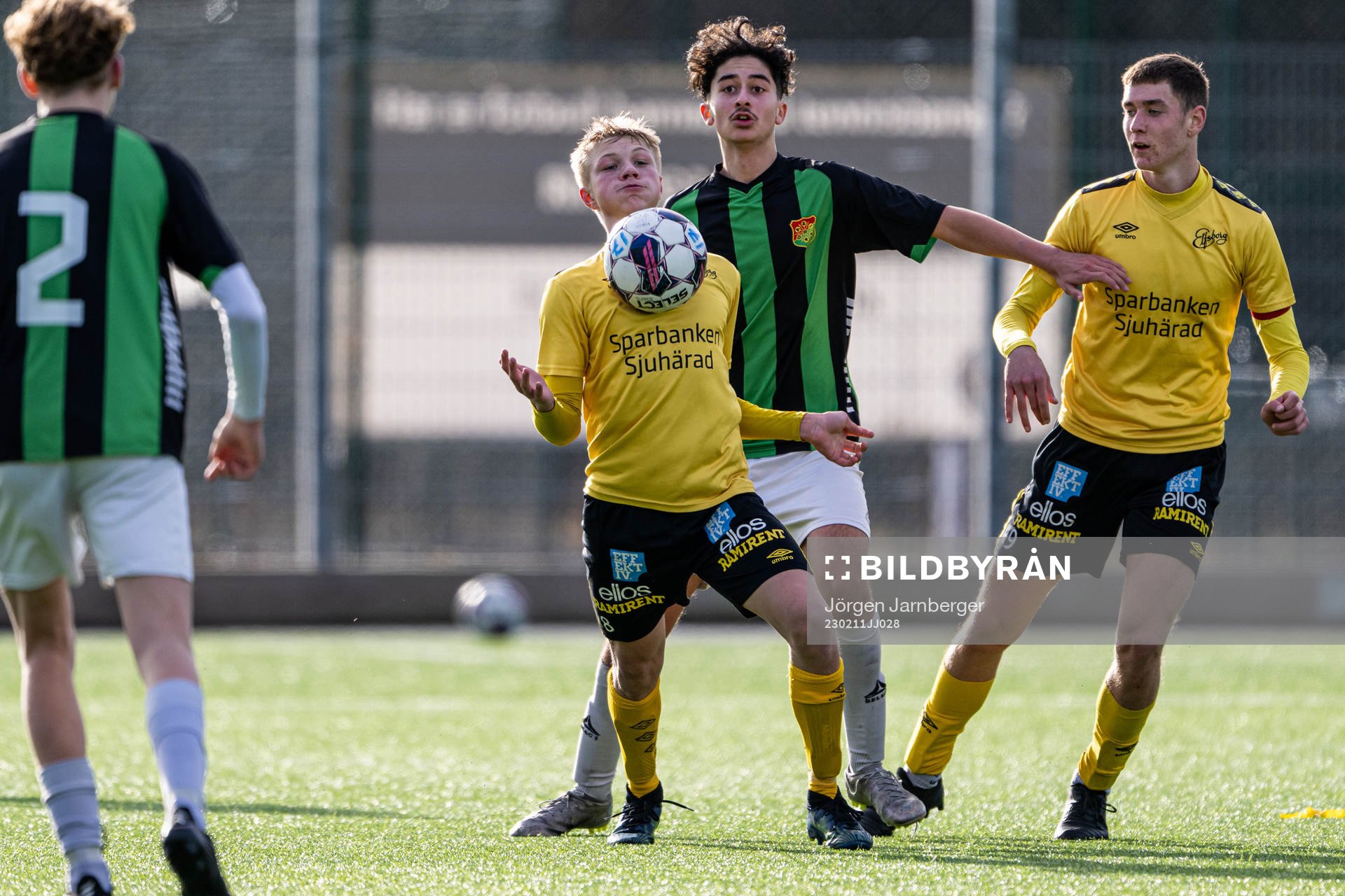 under träningsmatchen i fotboll U16 mellan Elfsborg och