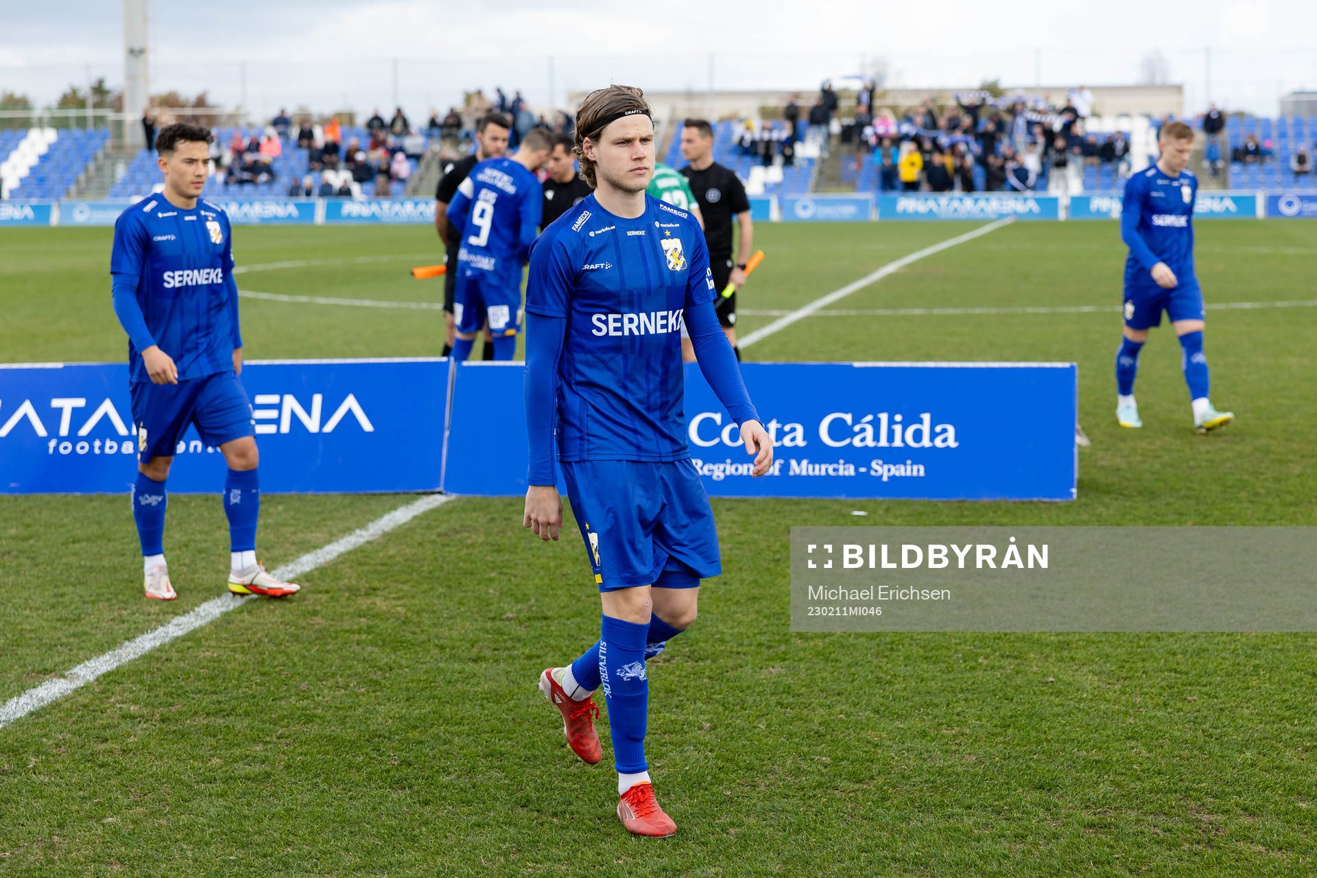 IFK Göteborgs Gustaf Norlin innan träningsmatchen i