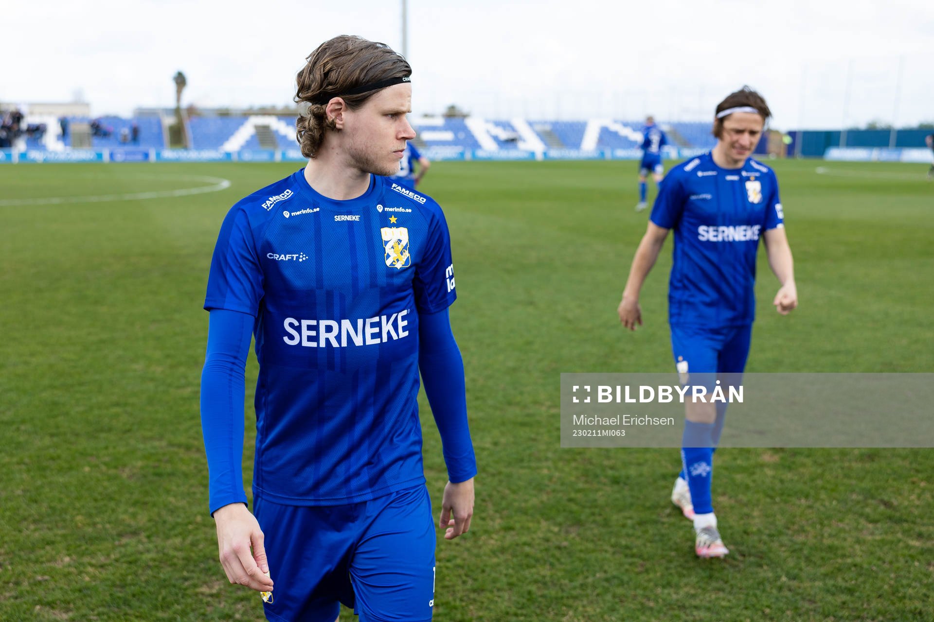 IFK Göteborgs Gustaf Norlin innan träningsmatchen i