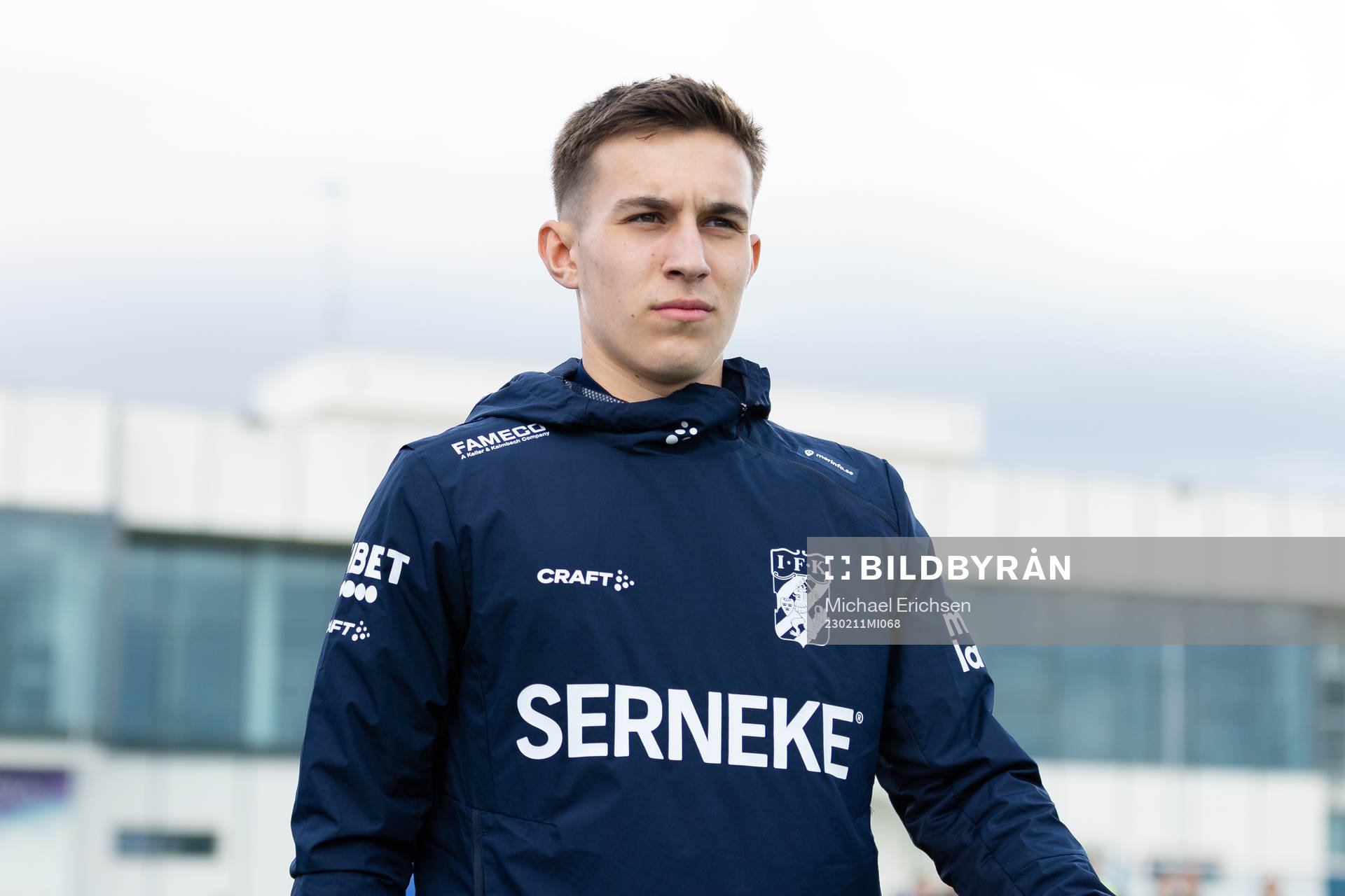 IFK Göteborgs Anton Kurochkin innan träningsmatchen i