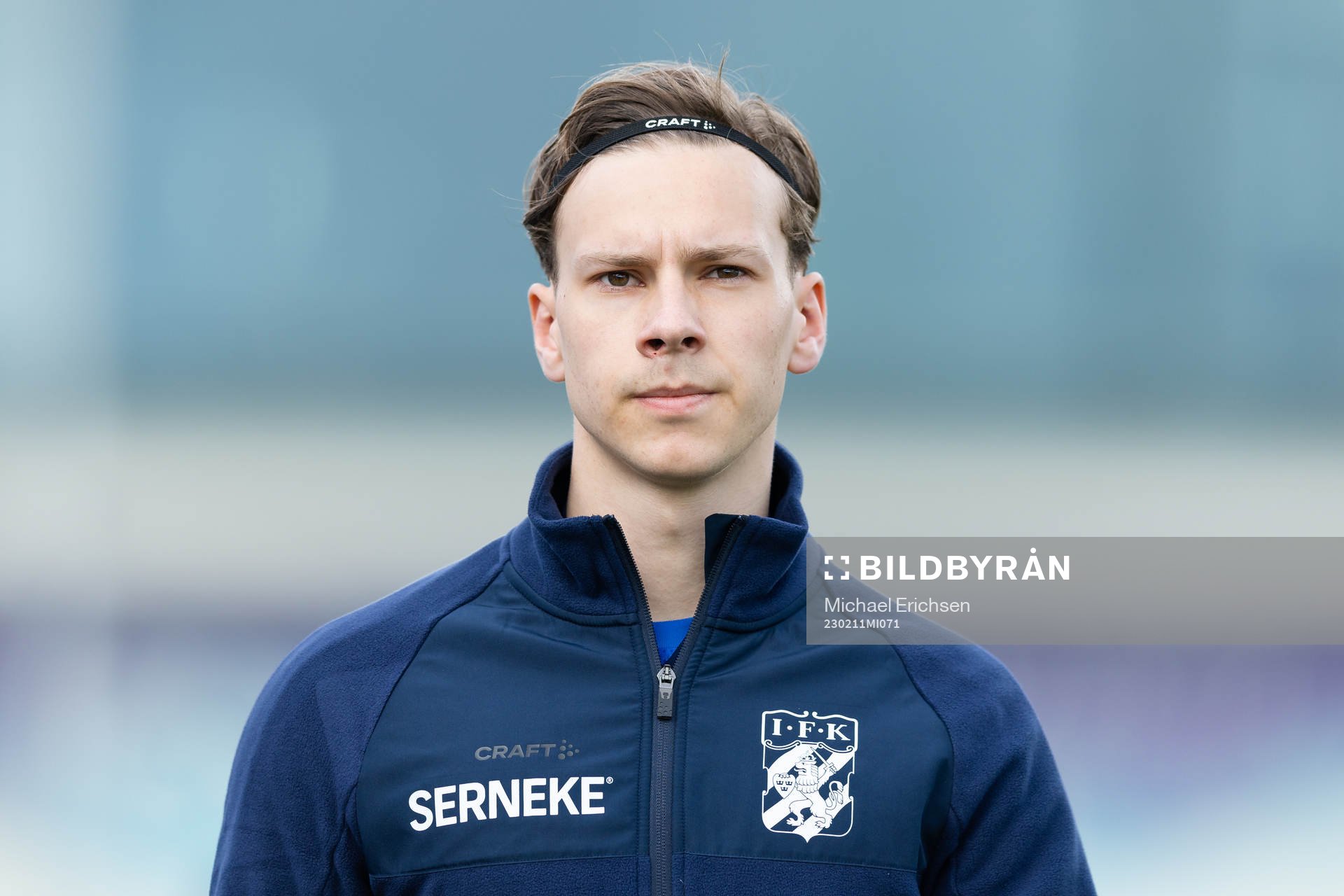 IFK Göteborgs Lucas Kåhed  innan träningsmatchen i