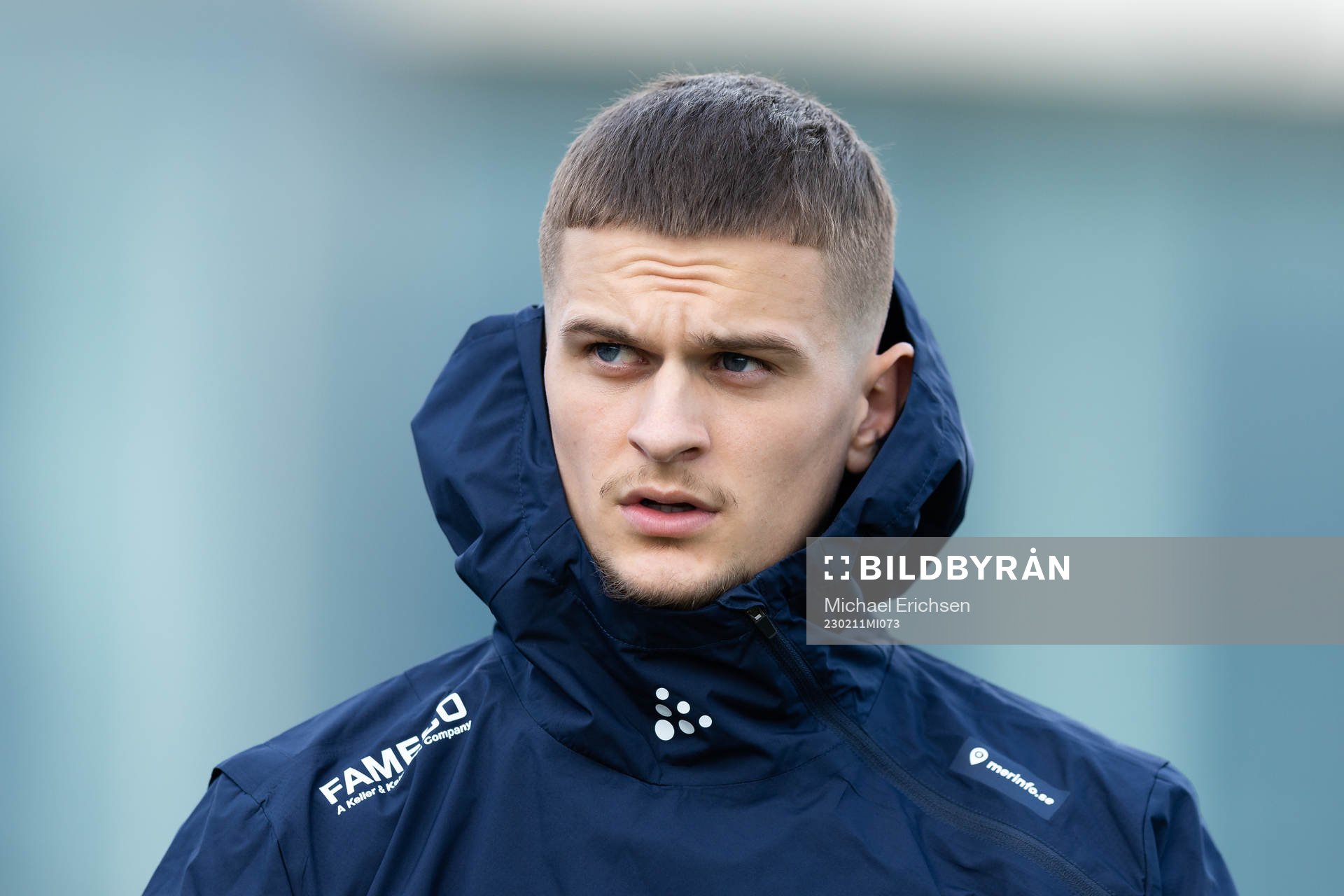 IFK Göteborgs Filip Ambroz innan träningsmatchen i