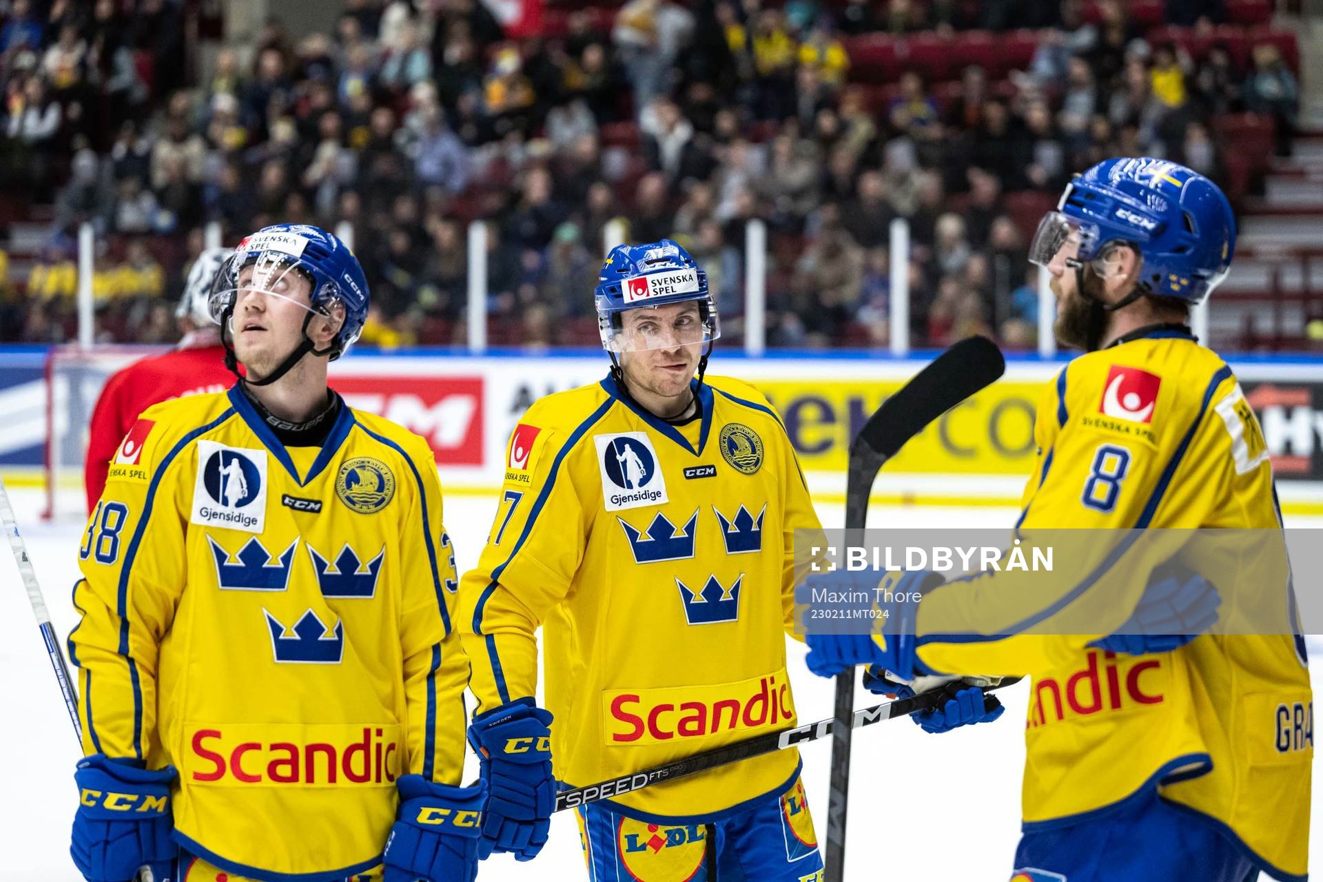 Olle Alsing, Pär Lindholm and Petter Granberg of Sweden