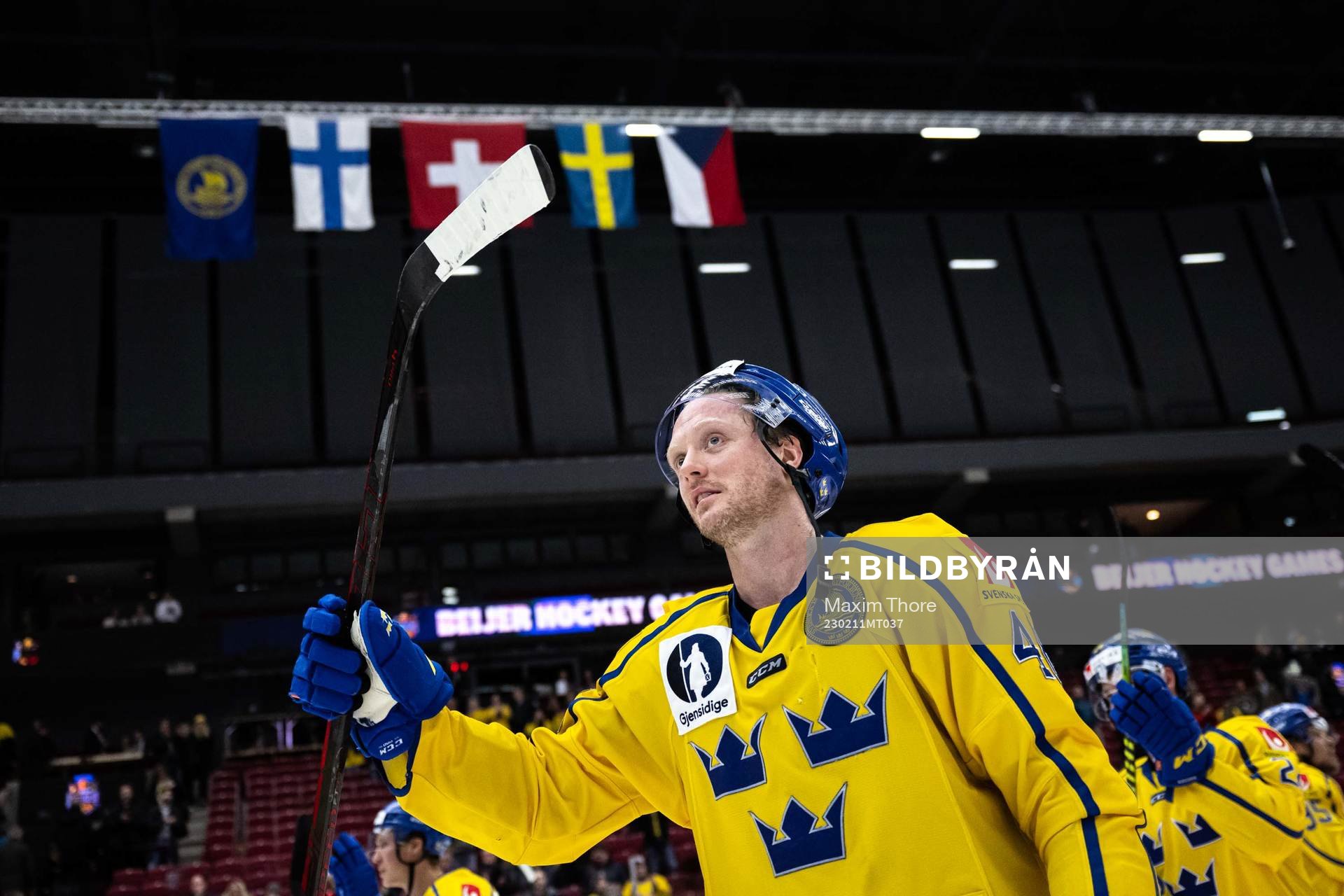Carl Klingberg of Sweden celebrates