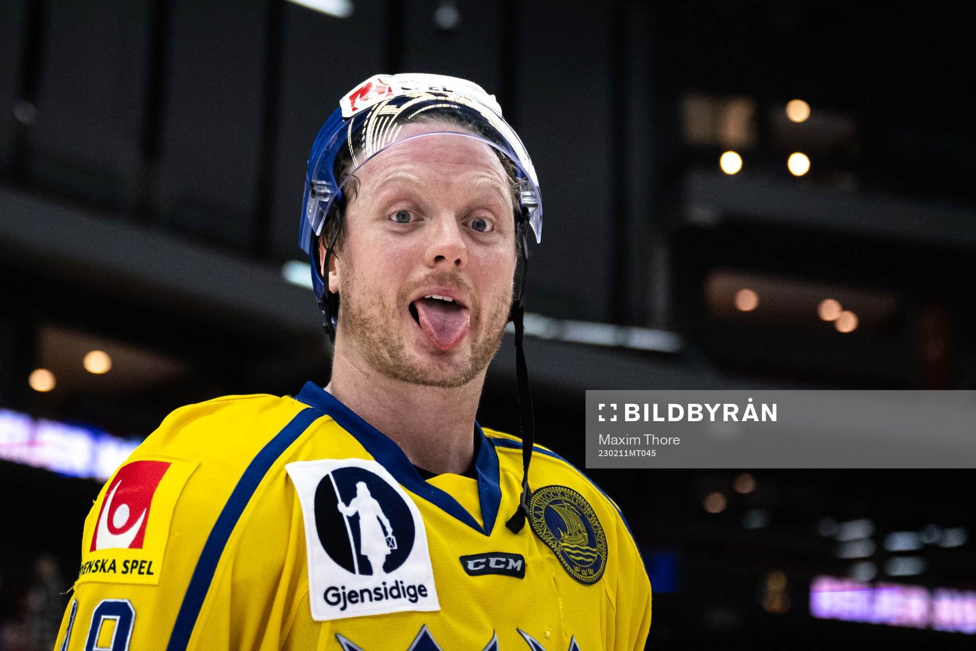 Carl Klingberg of Sweden celebrates