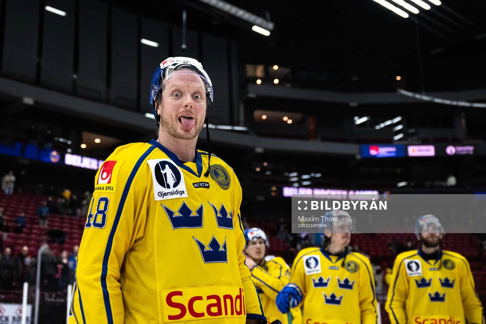 Carl Klingberg of Sweden celebrates
