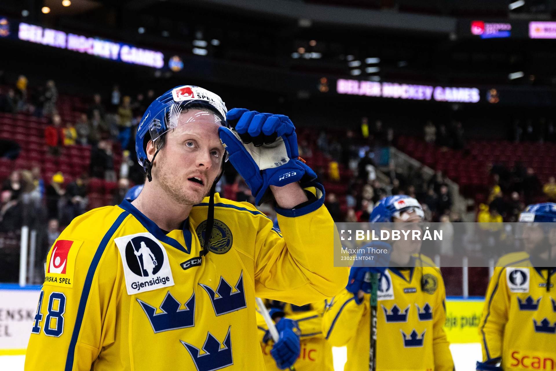 Carl Klingberg of Sweden celebrates