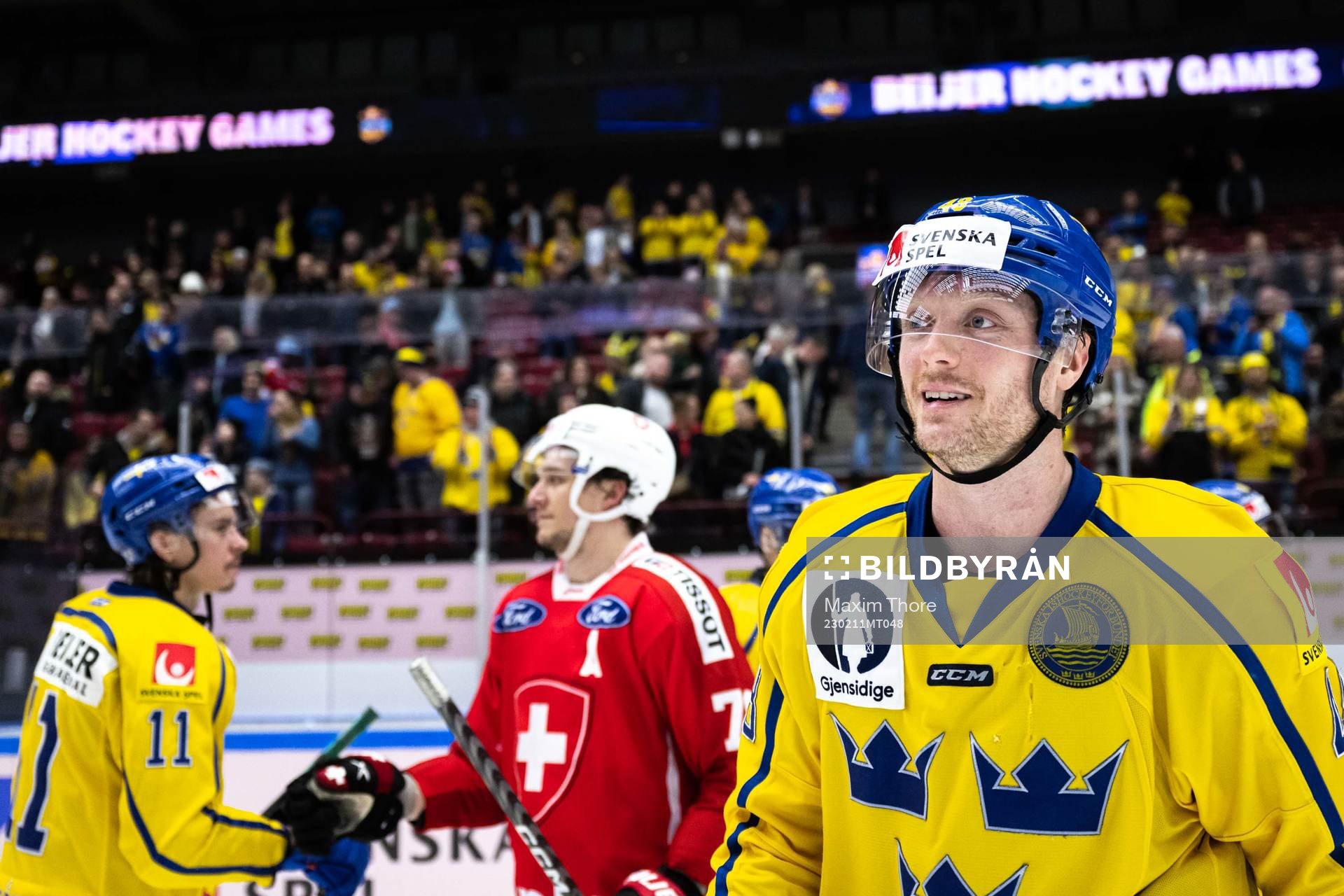 Carl Klingberg of Sweden celebrates