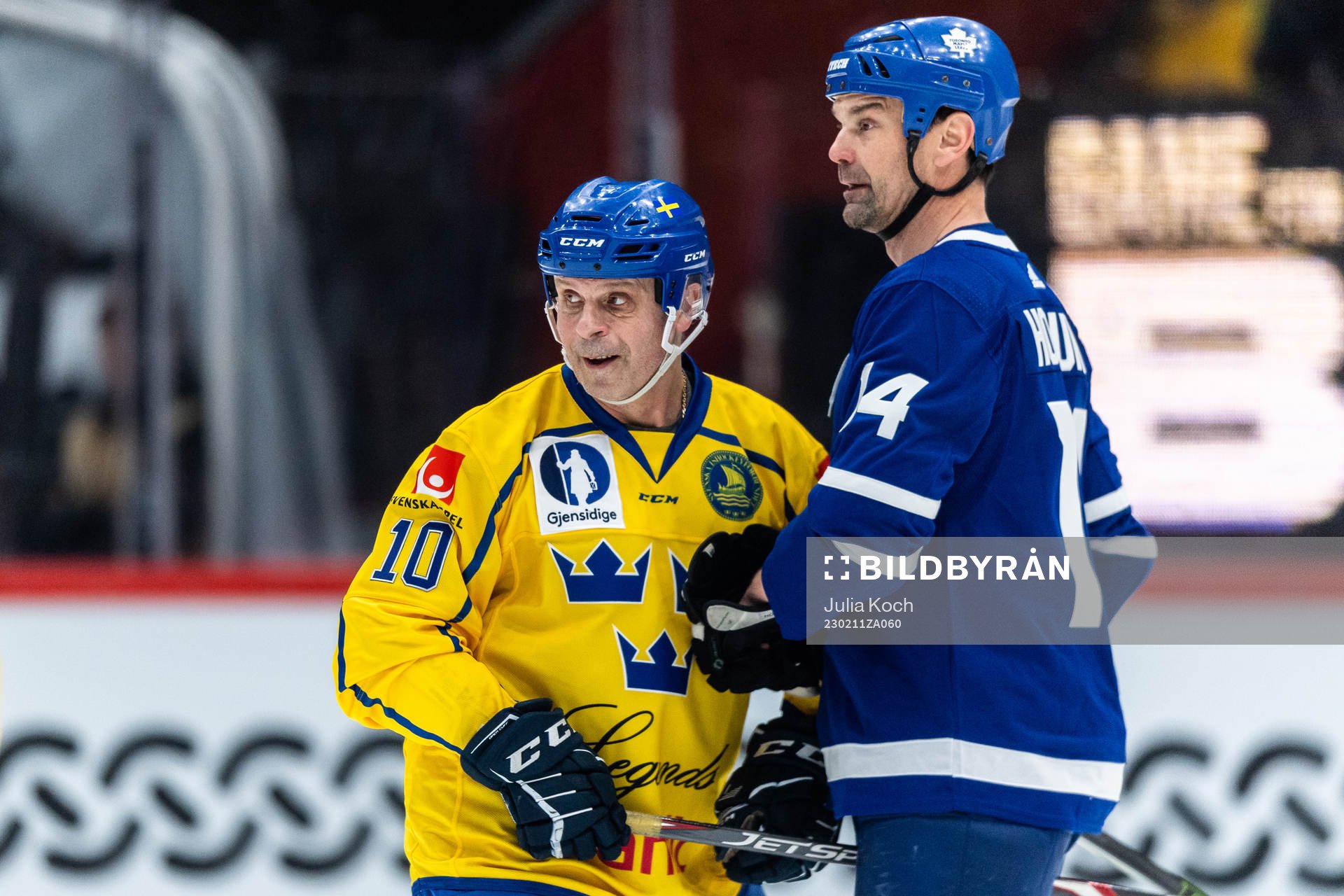 Tre kronor legends Anders Carlsson och Toronto Maple Leafs
