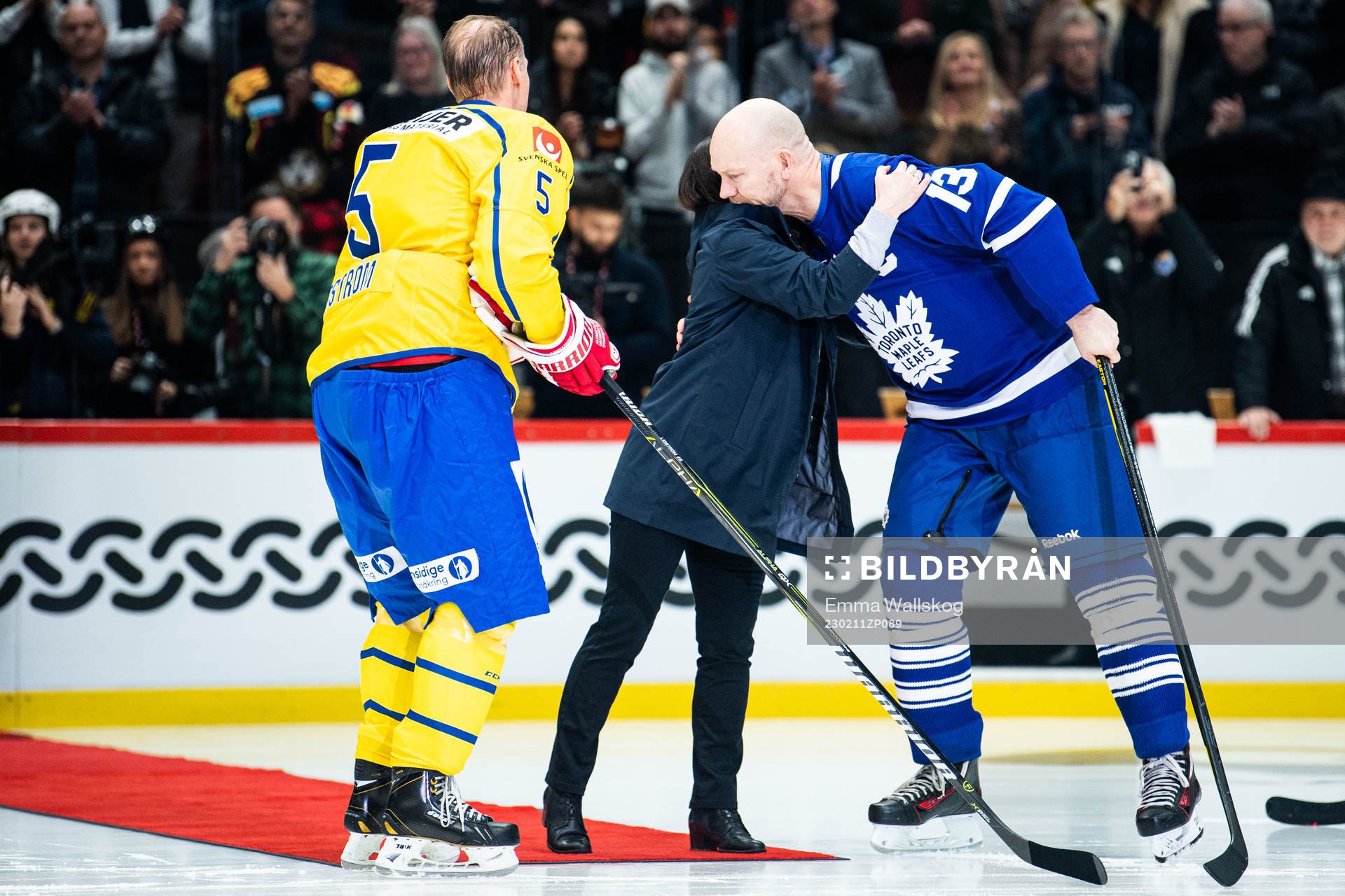 Nicklas Lidström, Teresa Salming och Mats Sundin