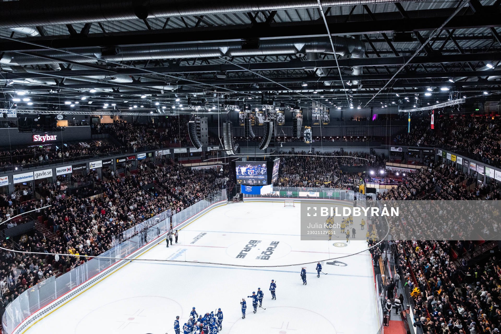 Vy över arenan