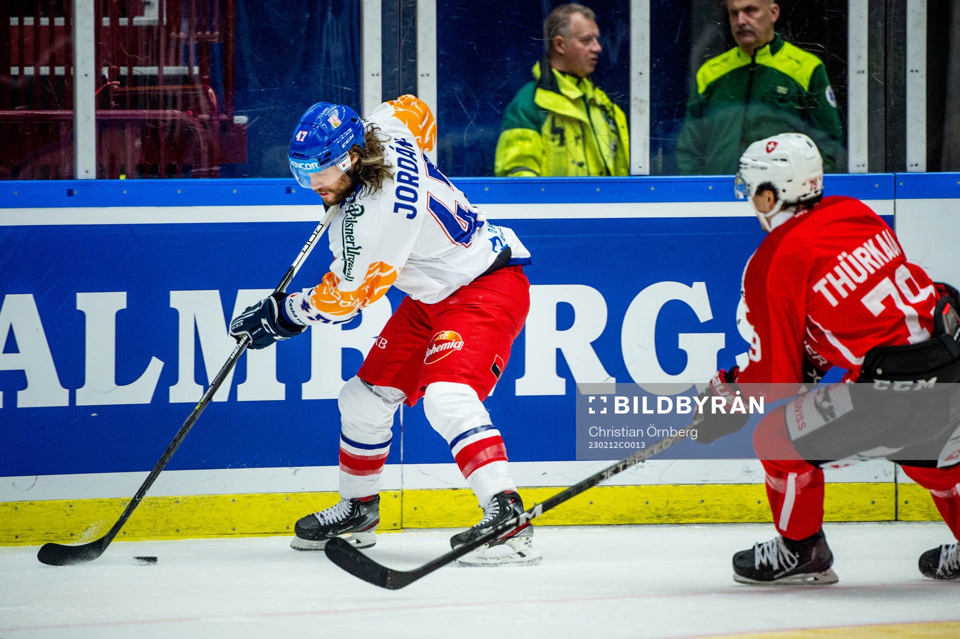 Michal Jordan of Czech Republic and Calvin Thurkauf of