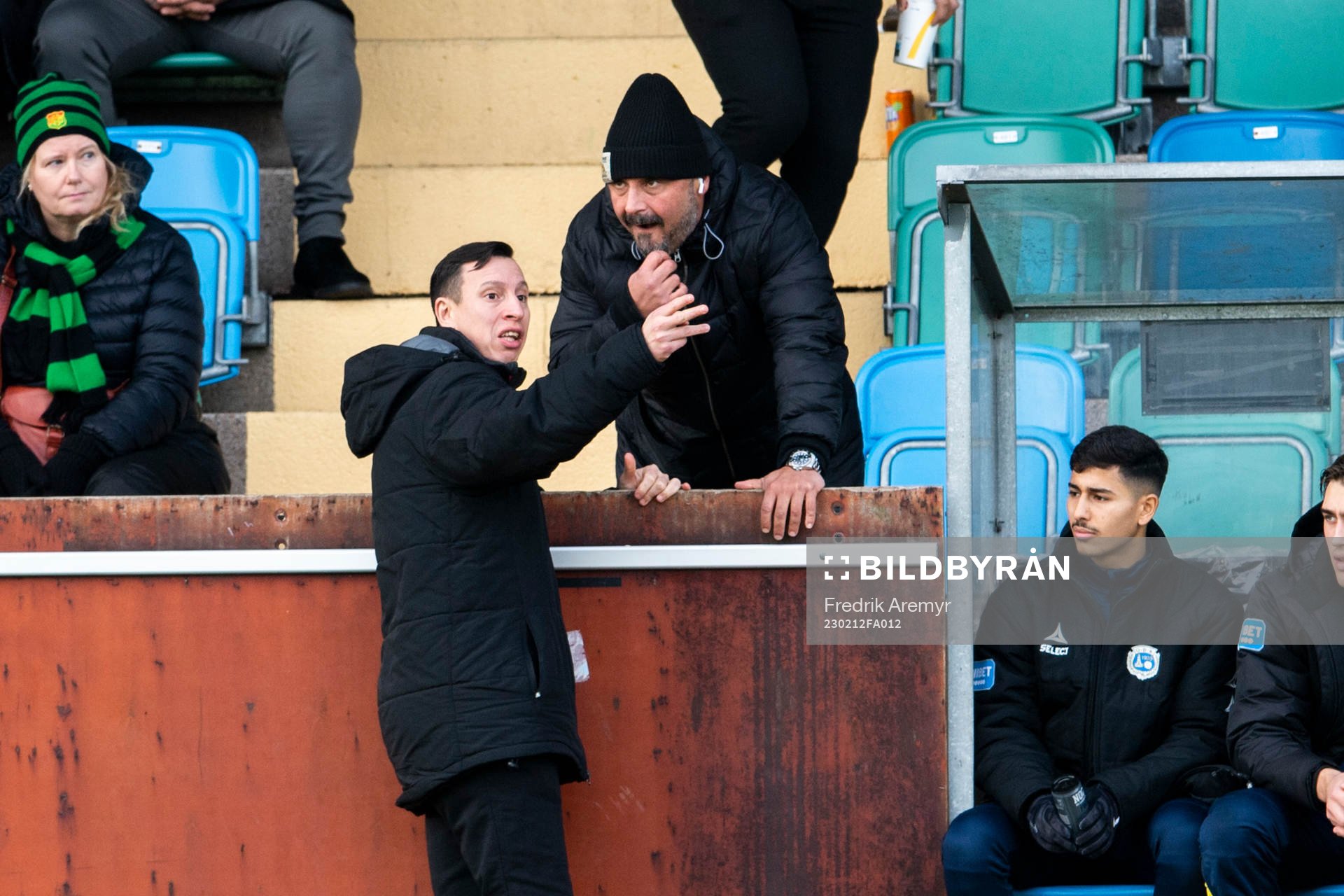 Utsiktens tränare Martin Smedberg Dalence och manager