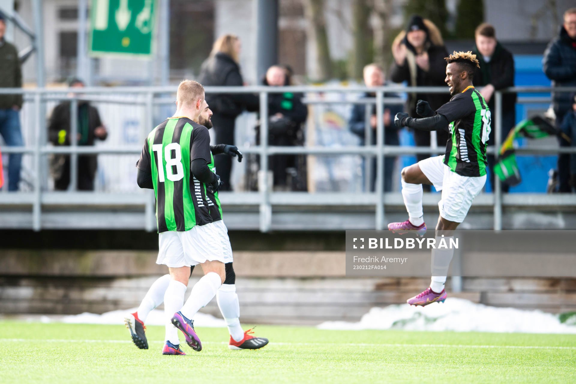 GAIS Alexander Ahl Holmström , målskytt Mervan Celik och
