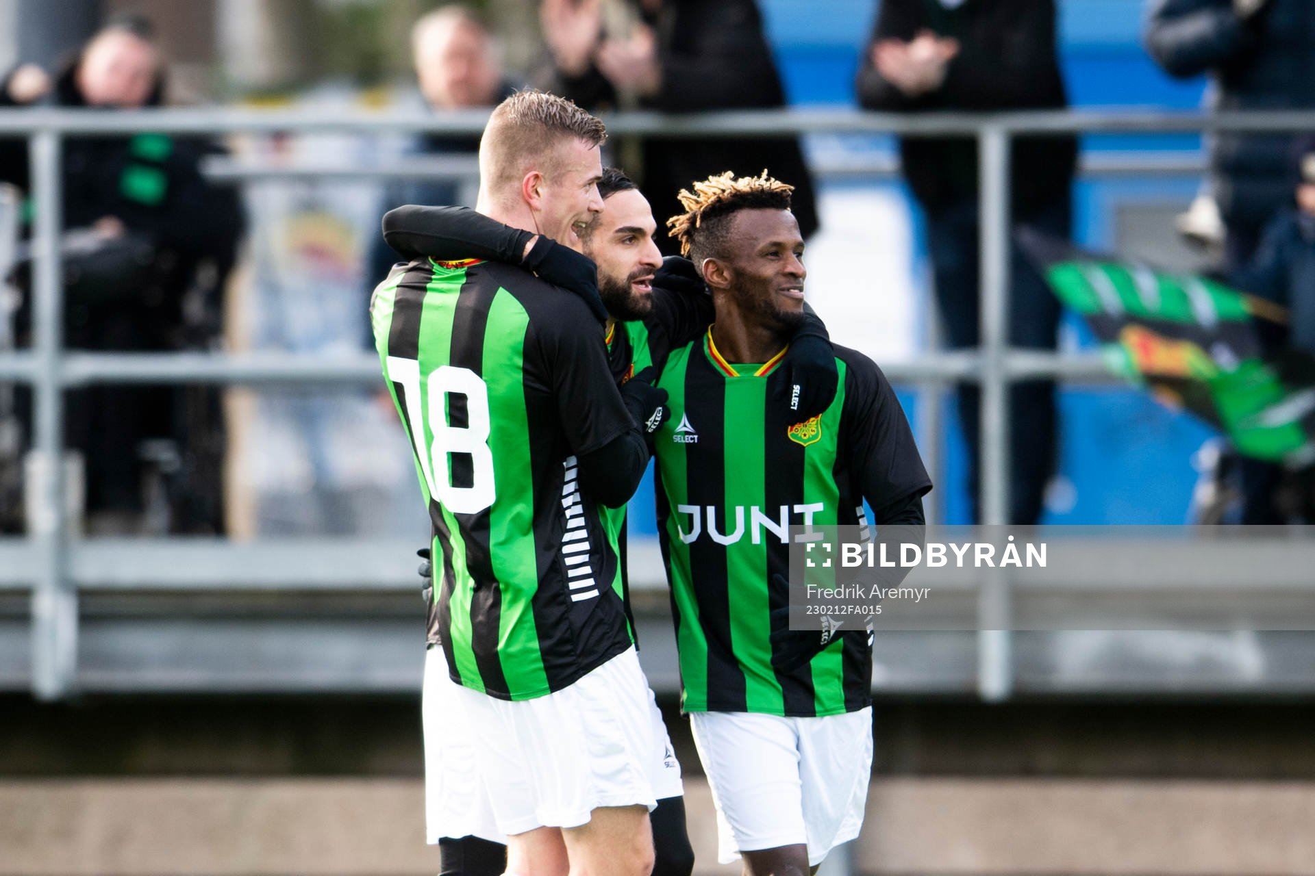 GAIS Alexander Ahl Holmström , målskytt Mervan Celik och