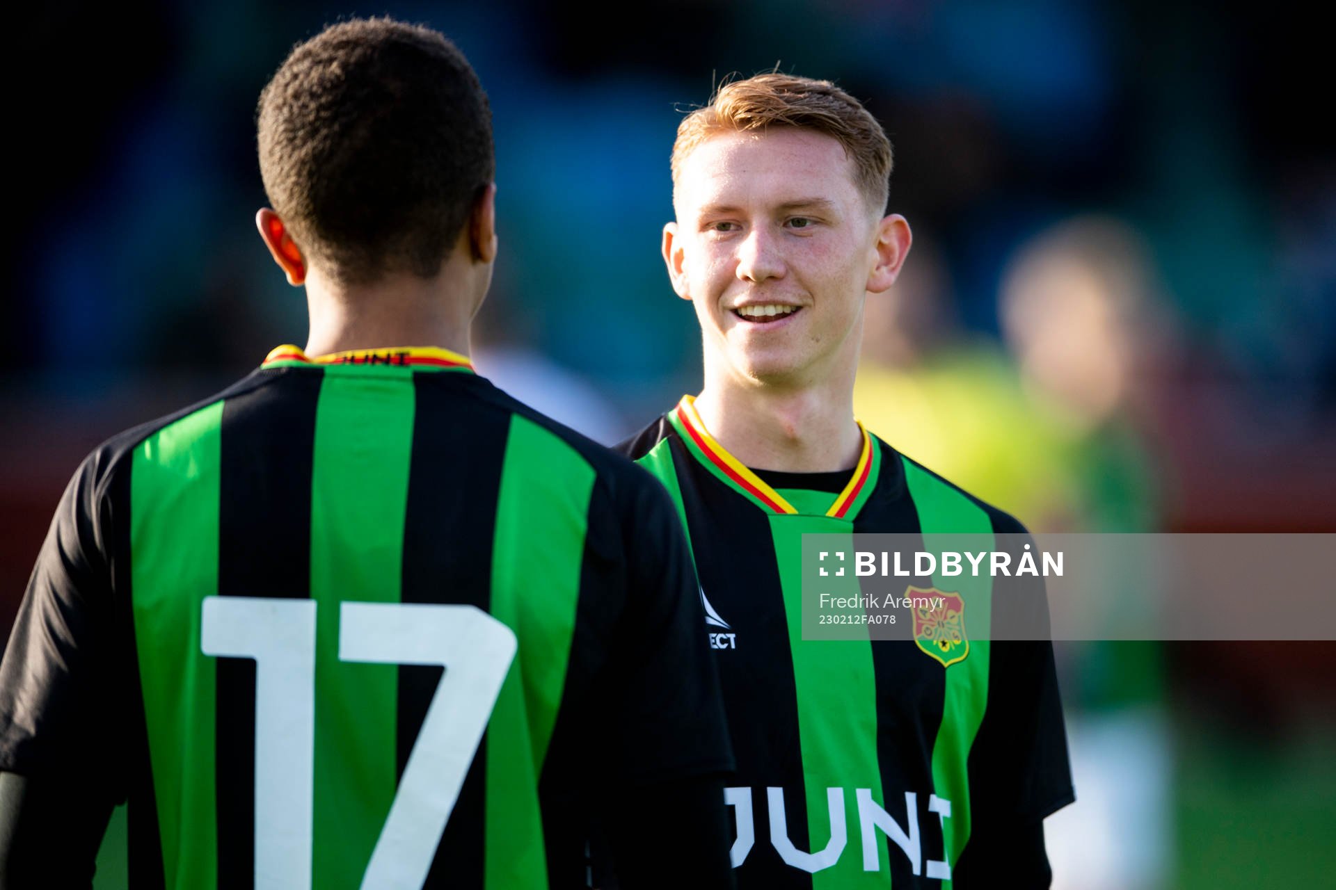 GAIS Nuha Jatta  och Julius Lindberg jublar