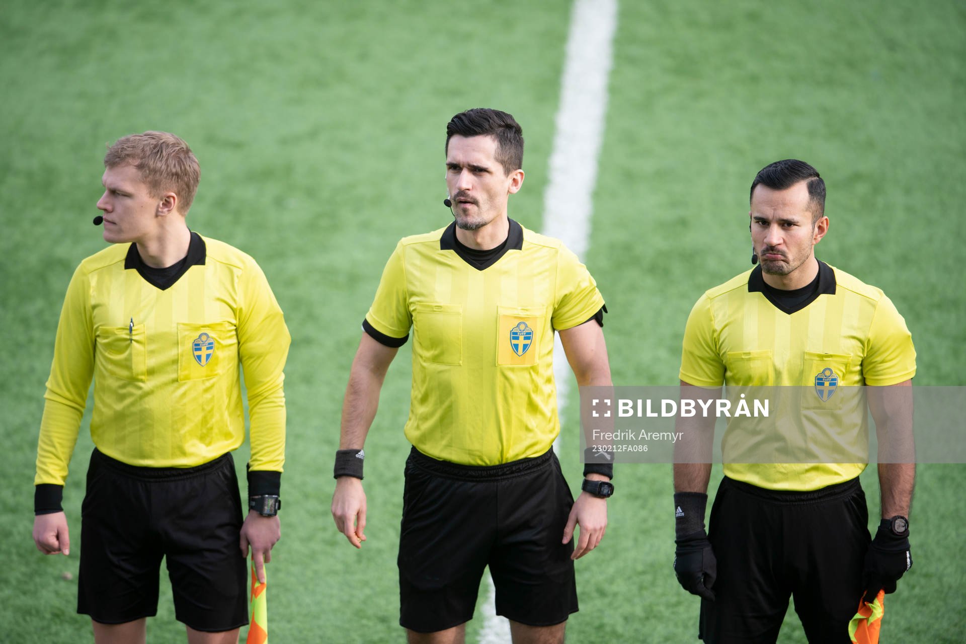 Linjedomare Ville Larsson, Domare Fikret Buqa och