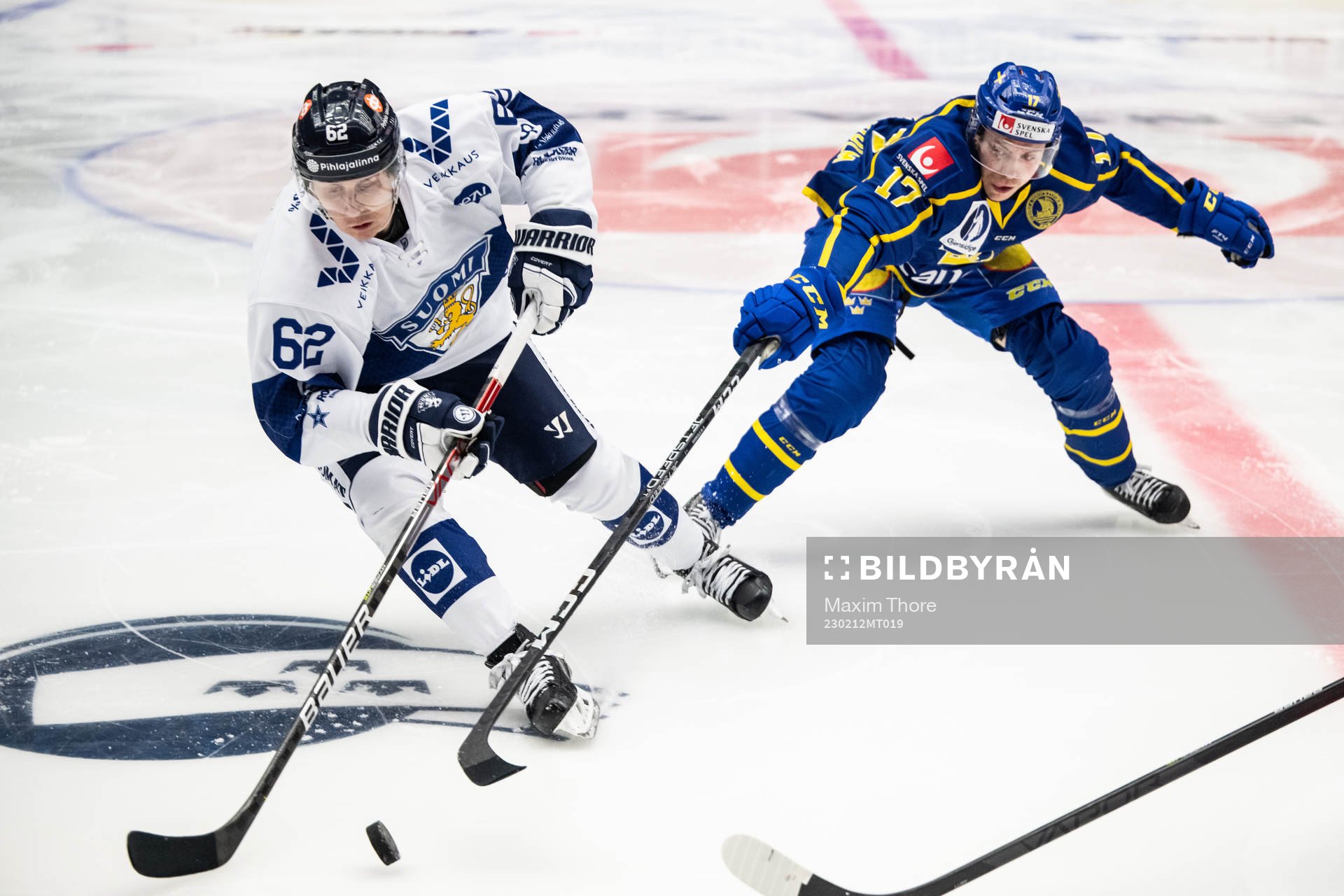 Robert Leino of Finland and Pär Lindholm of Sweden