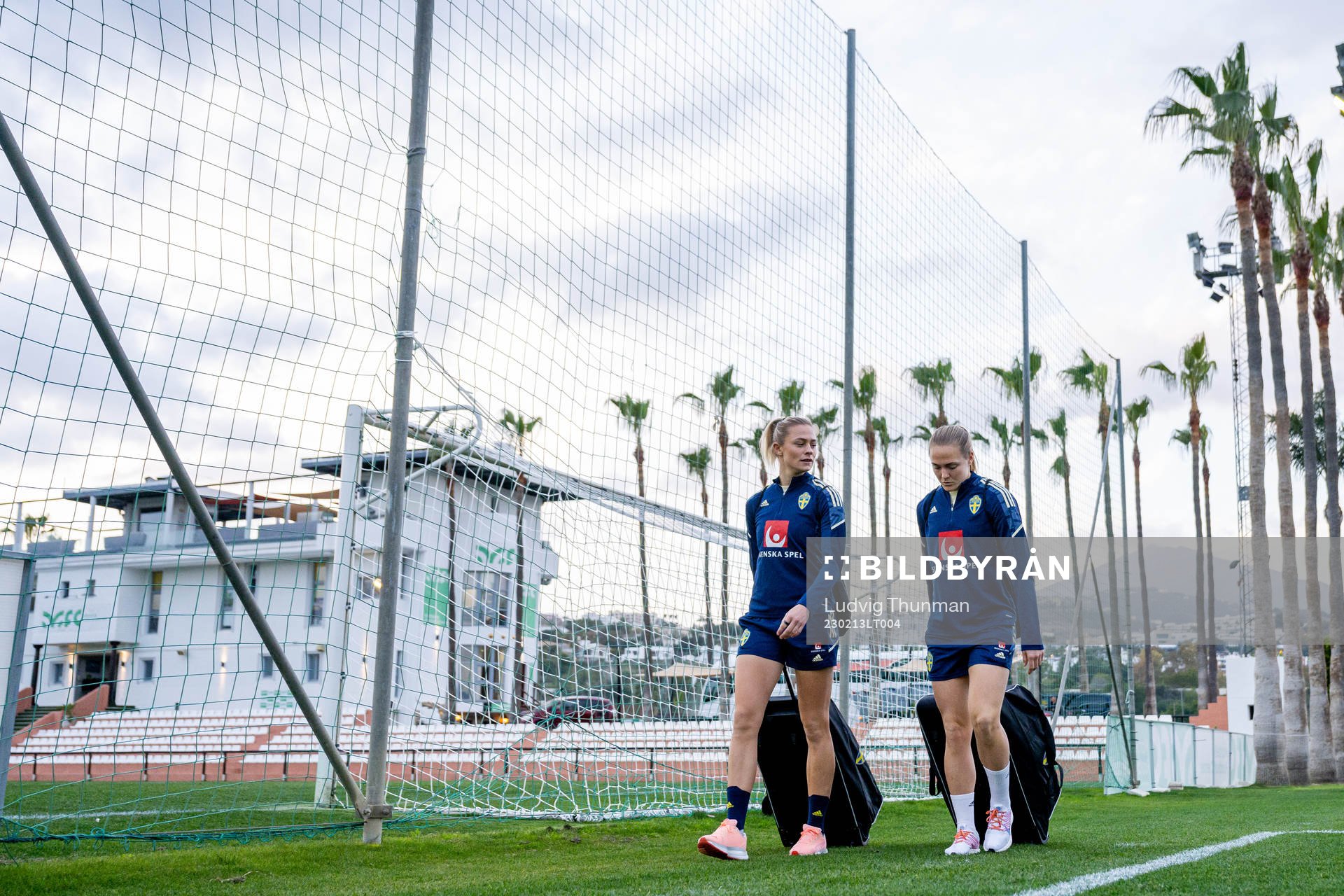 Fridolina Rolfö and Magdalena Eriksson of the Swedish