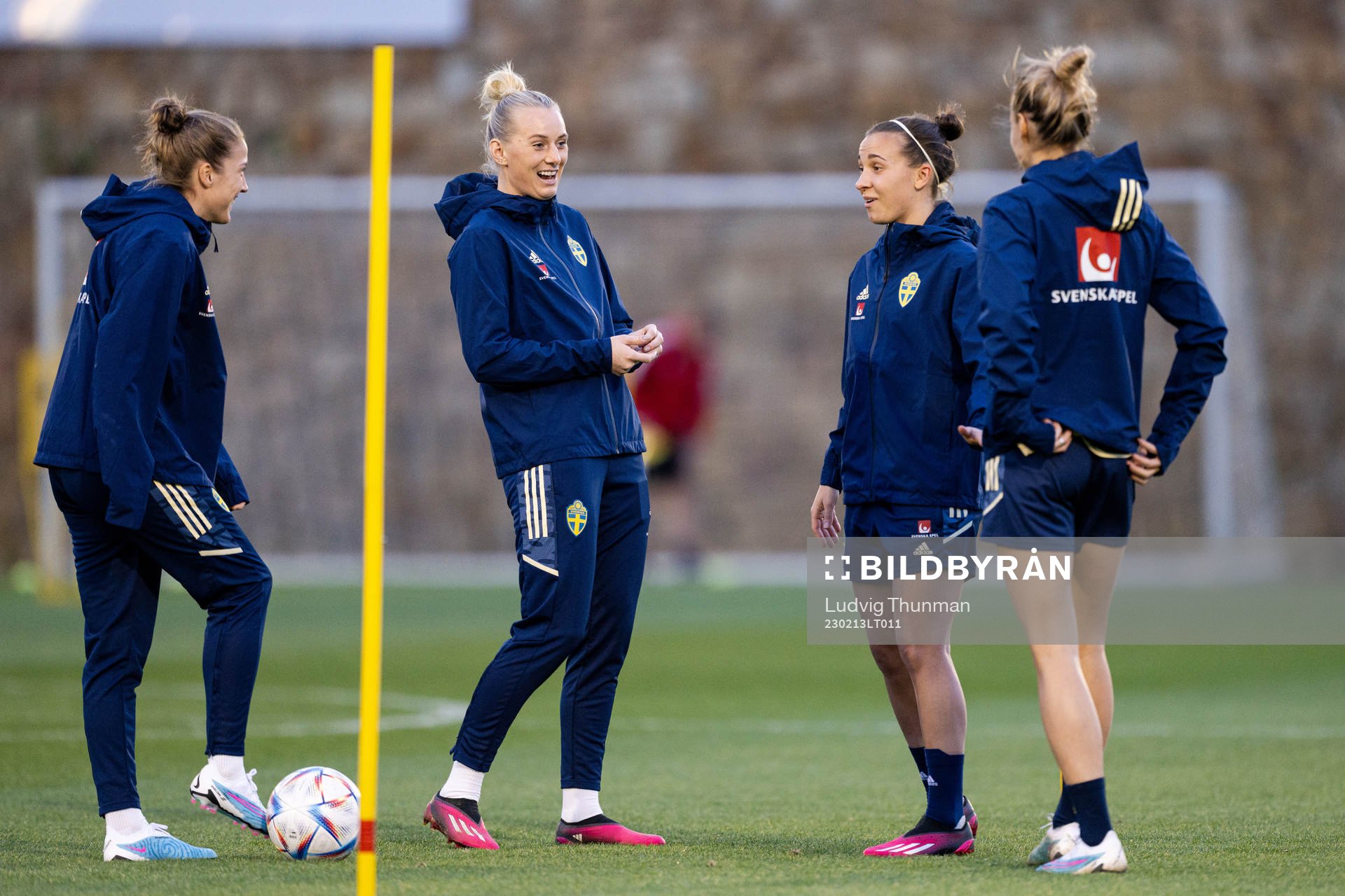 Stina Blackstenius and Julia Zigiotti Olme of the Swedish