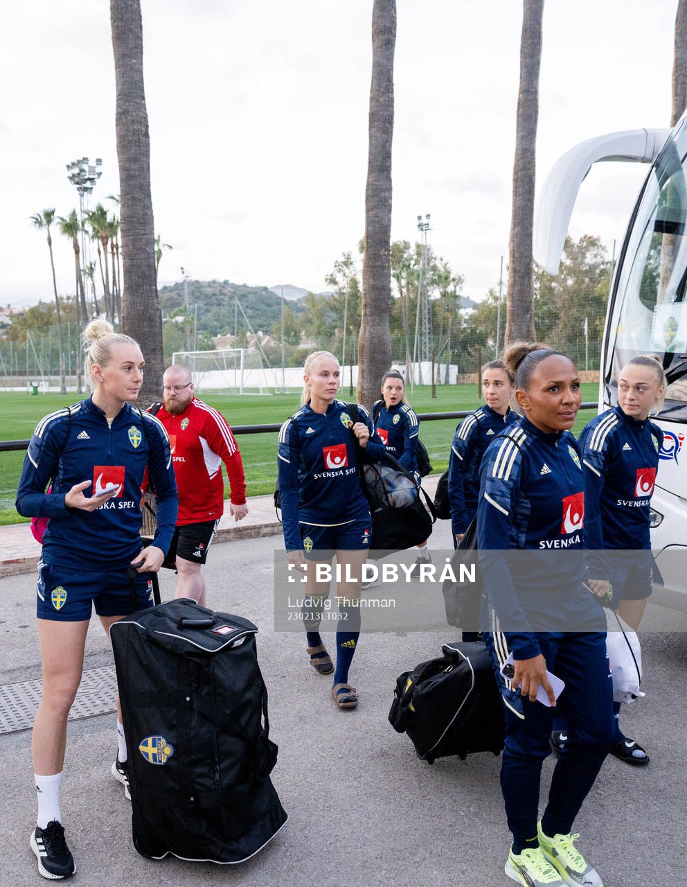 Players sof the Swedish women's national football team