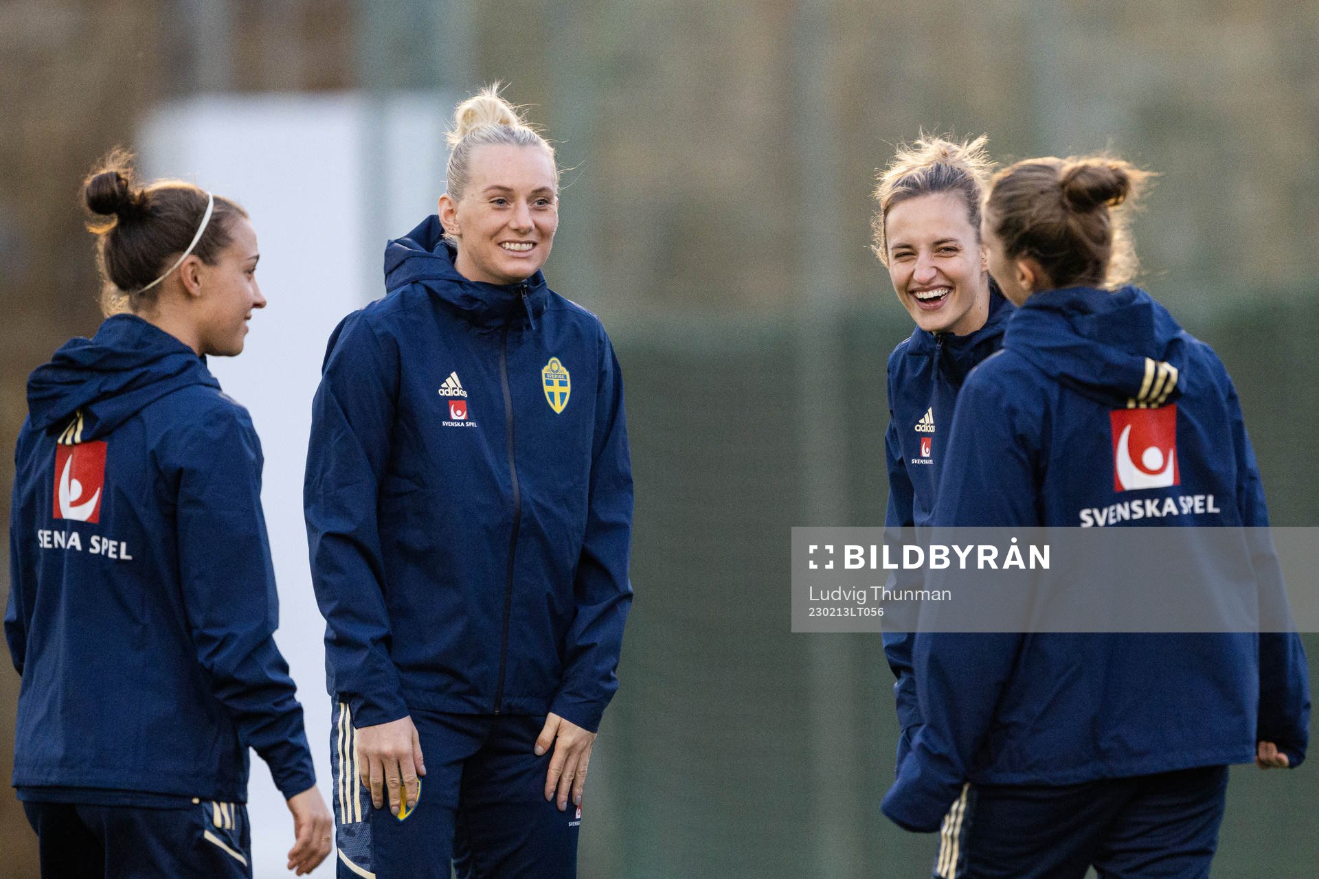 Julia Zigiotti Olme , Stina Blackstenius and Nathalie