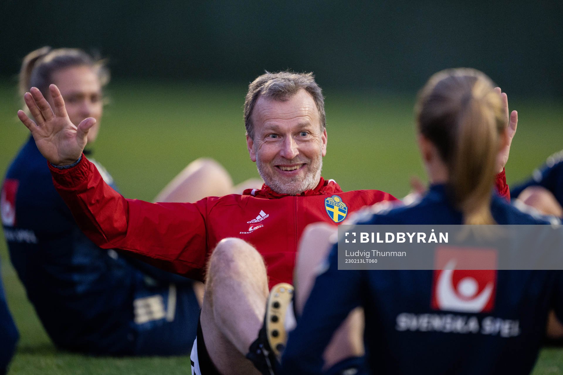Physiotherapist Pontus Ekblom of the Swedish women's