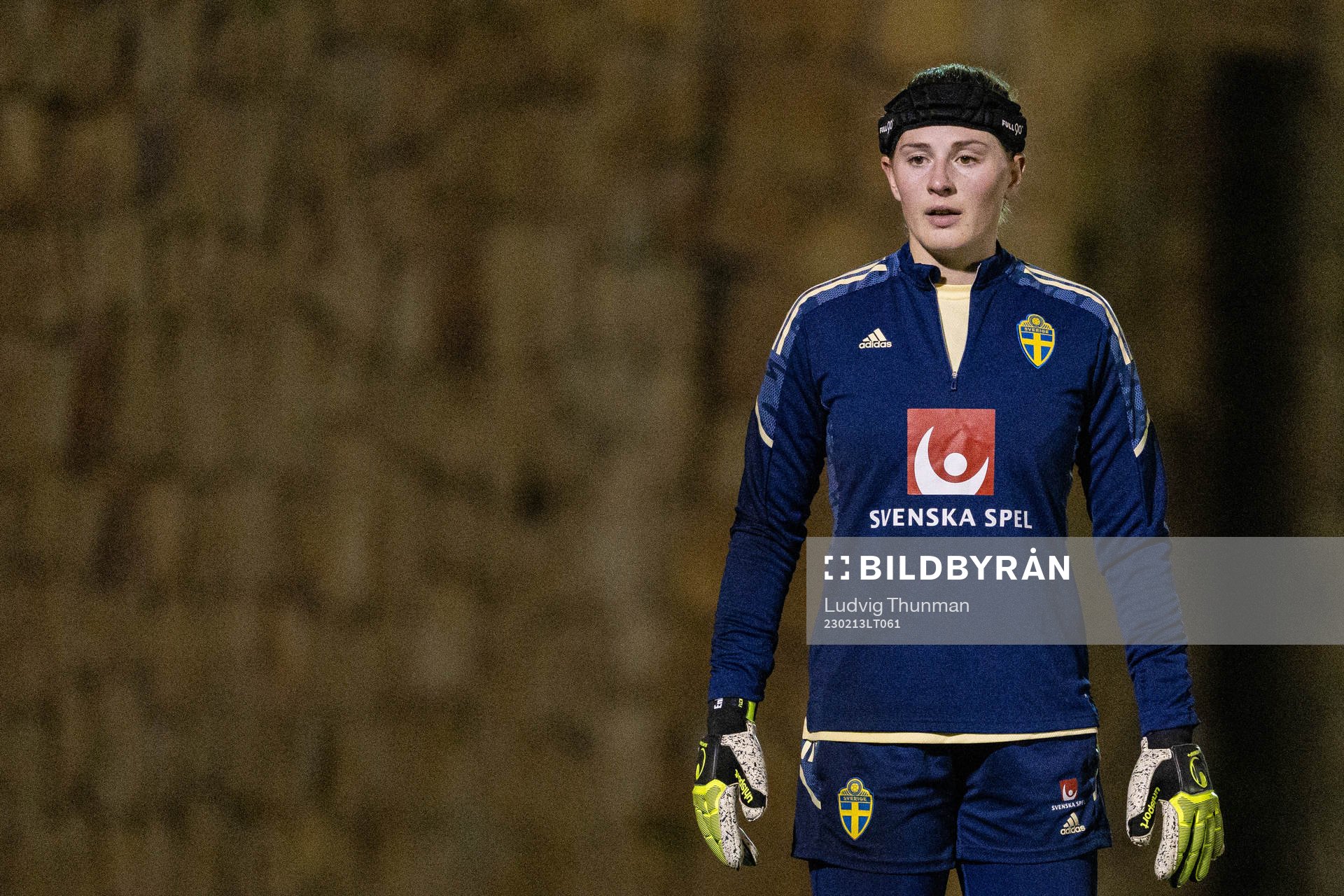 Goalkeeper Tove Enblom of the Swedish women's national
