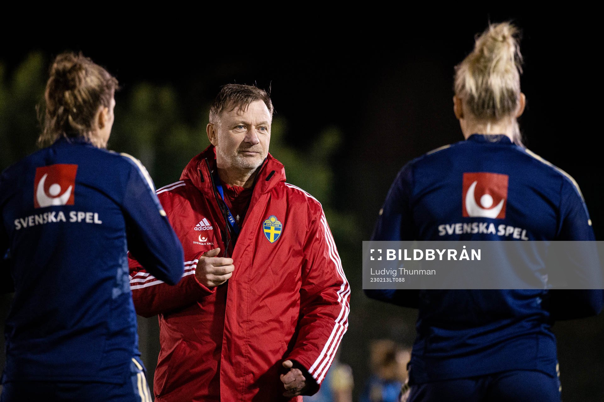 Head coach Peter Gerhardsson of the Swedish women's