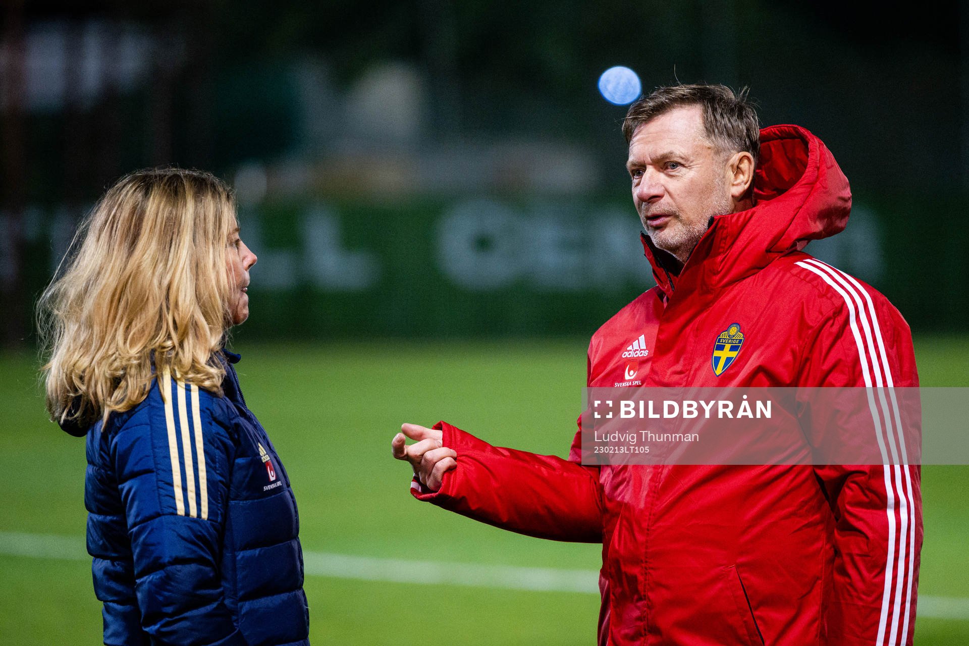 Manager Marika Domanski Lyfors and Head coach Peter