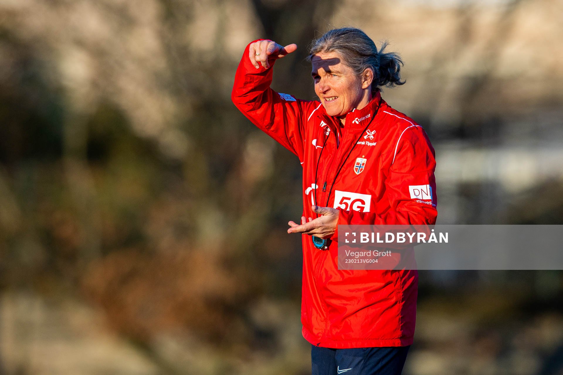 Hege Riise, head coach of the Norwegian women's national