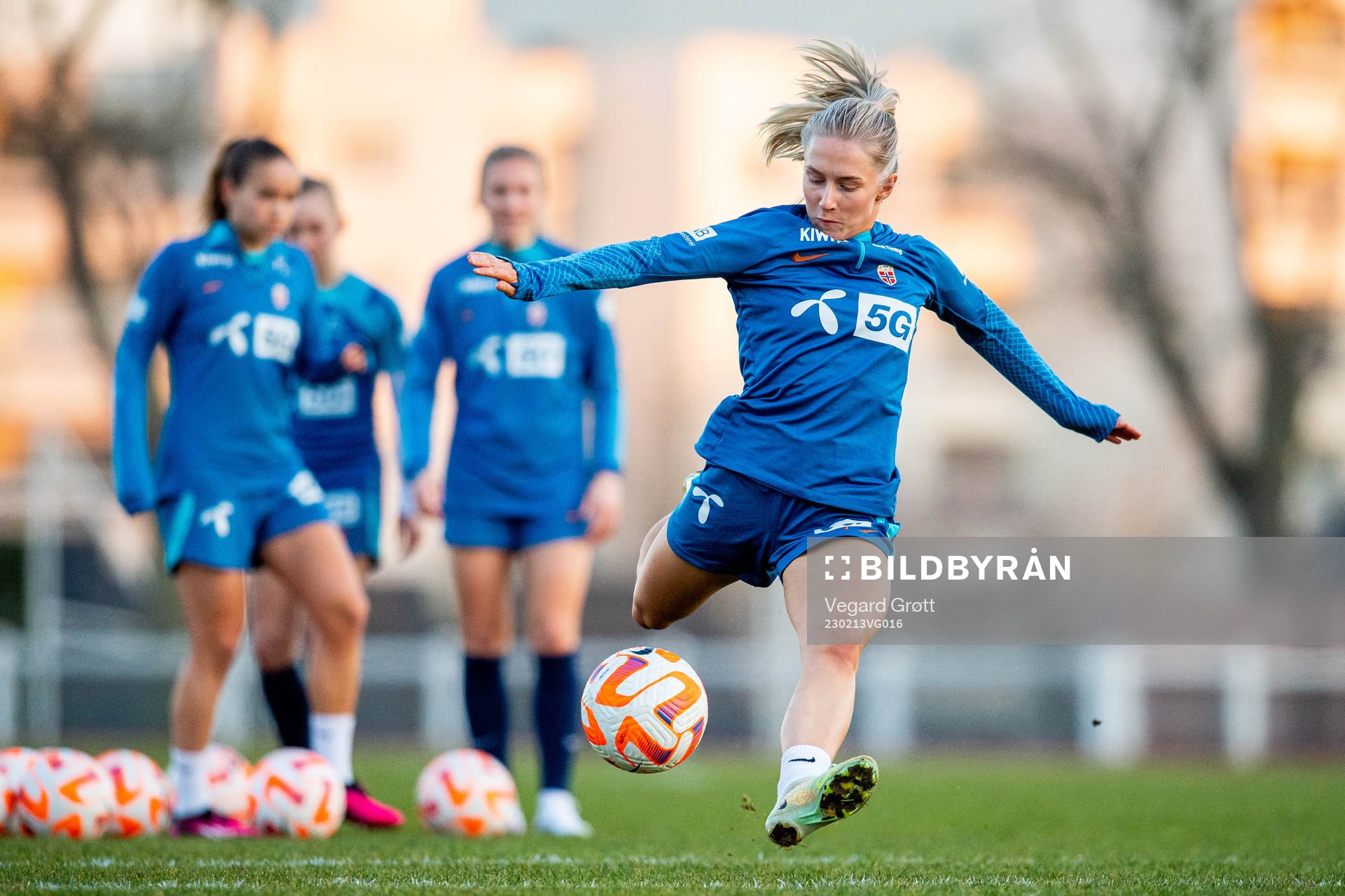 Thea Bjelde of the Norwegian women's national football team