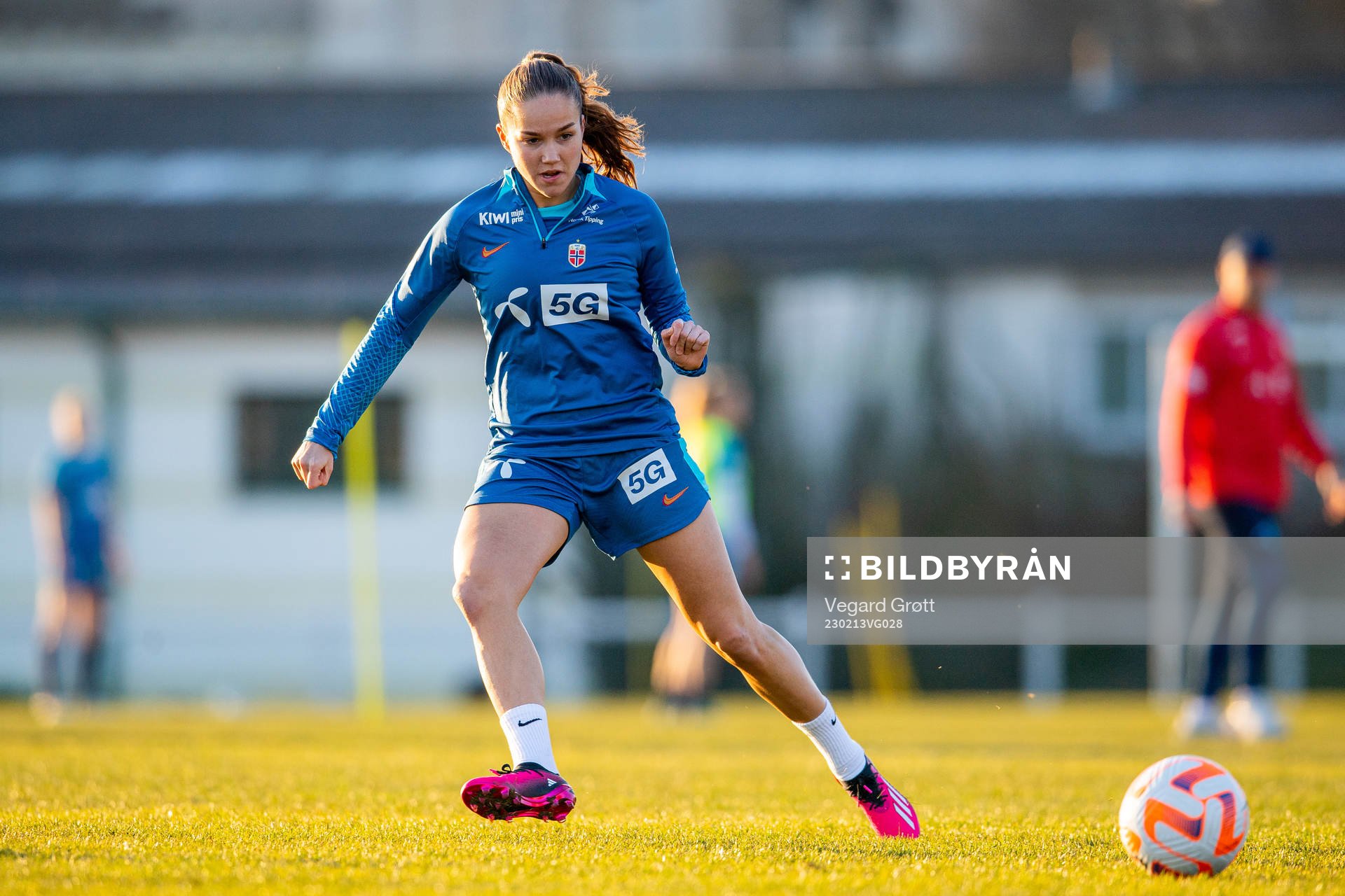 Guro Reiten of the Norwegian women's national football team