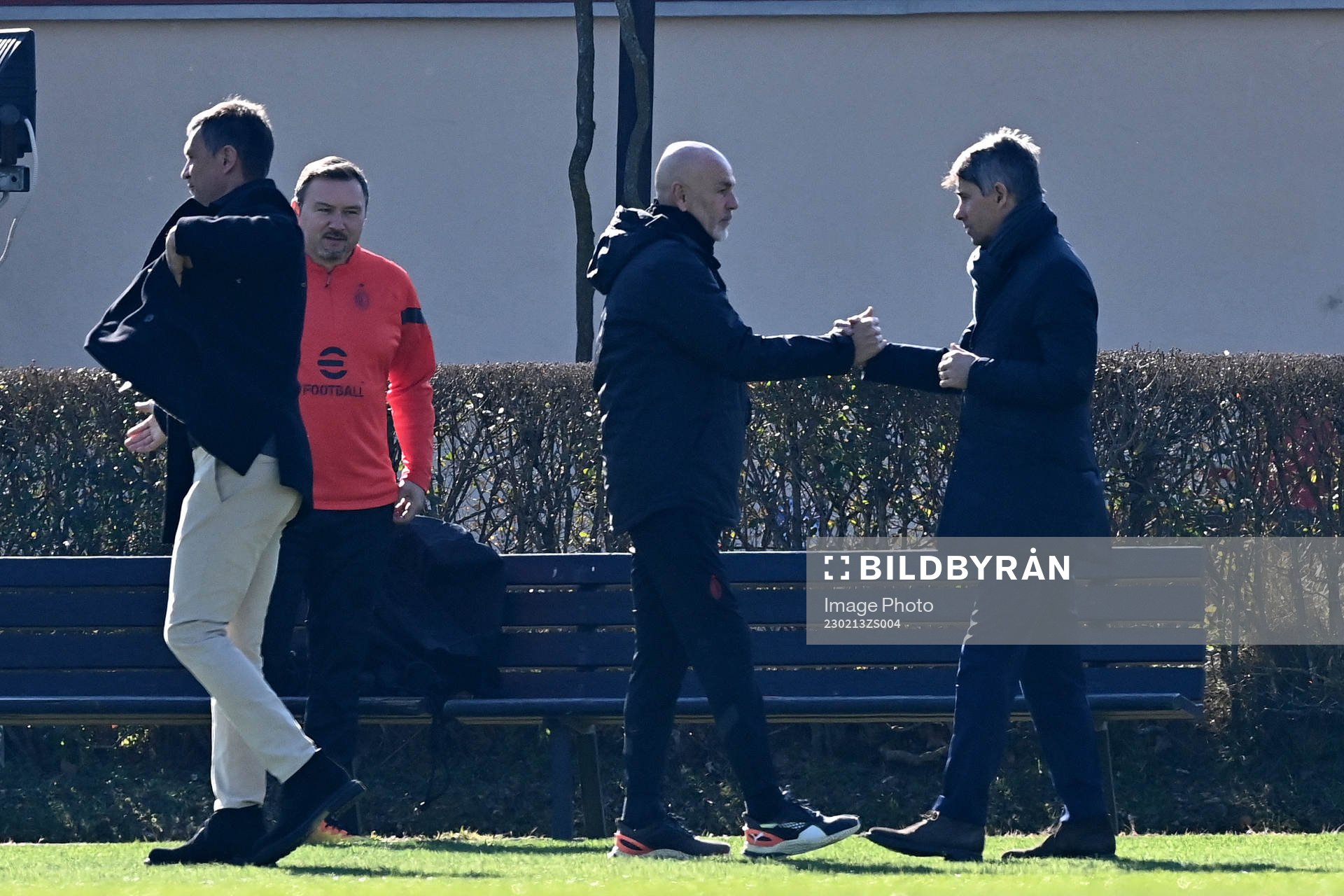 Stefano Pioli, head coach of Milan during a training session on February 13, 2023 in Milano.
